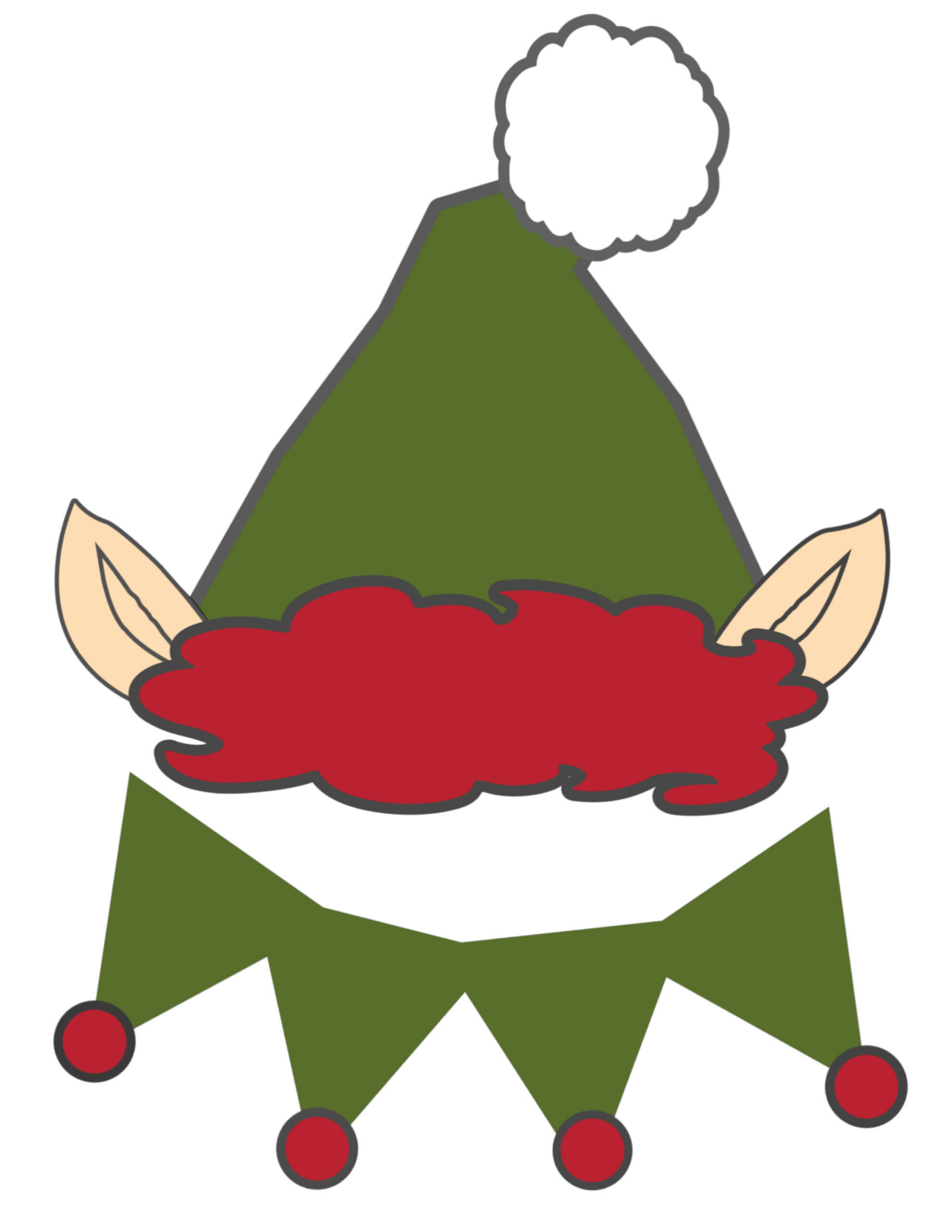 Free Christmas Photo Booth Props Printable - Paper Trail Design regarding Free Printable Christmas Props