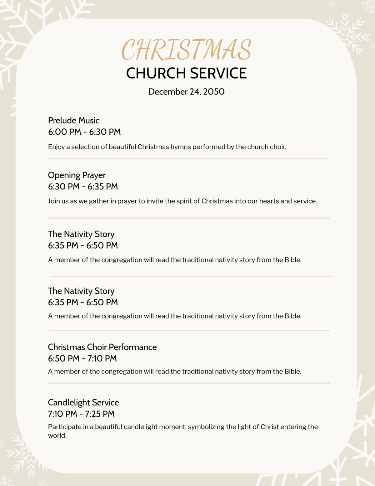Free Church Program Templates, Editable And Printable throughout Free Printable Church Program Templates