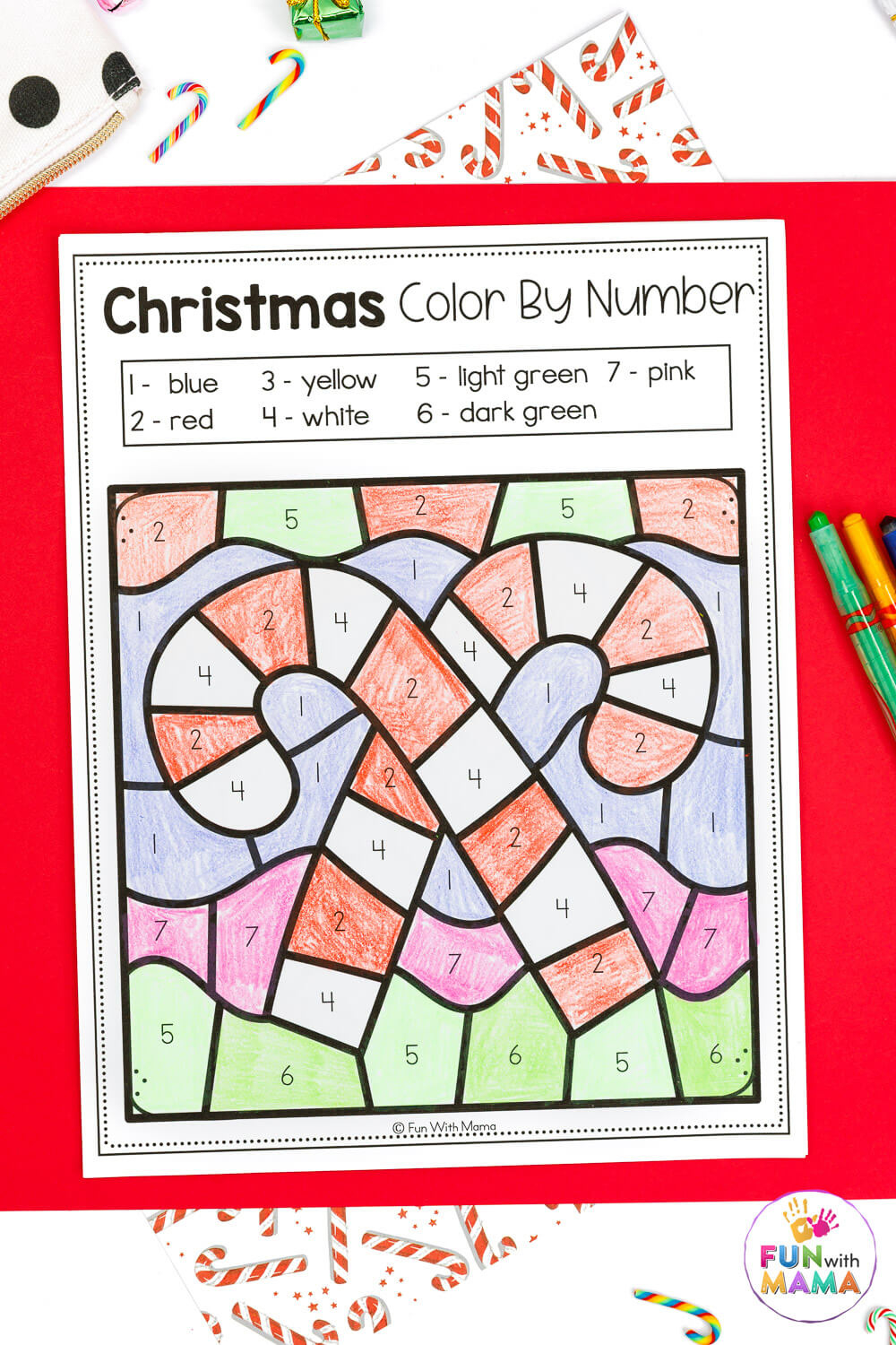 Free Colornumber Christmas Pages with regard to Free Printable Christmas Color By Number Coloring Pages