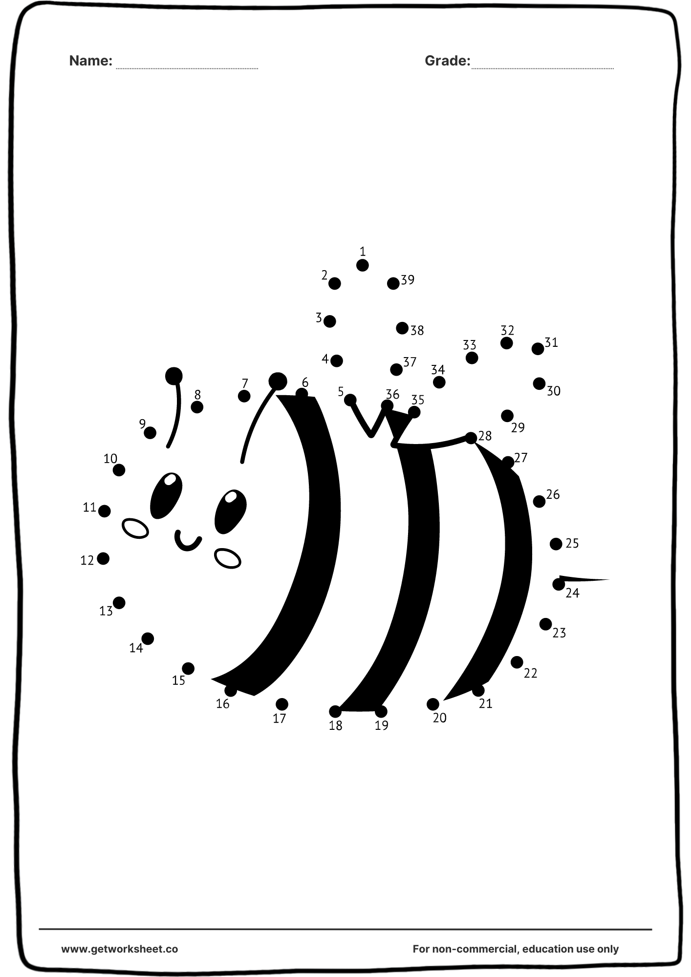 Free Connect The Dots Printable Worksheets Worksheets | Get Worksheet throughout Free Printable Connect The Dots