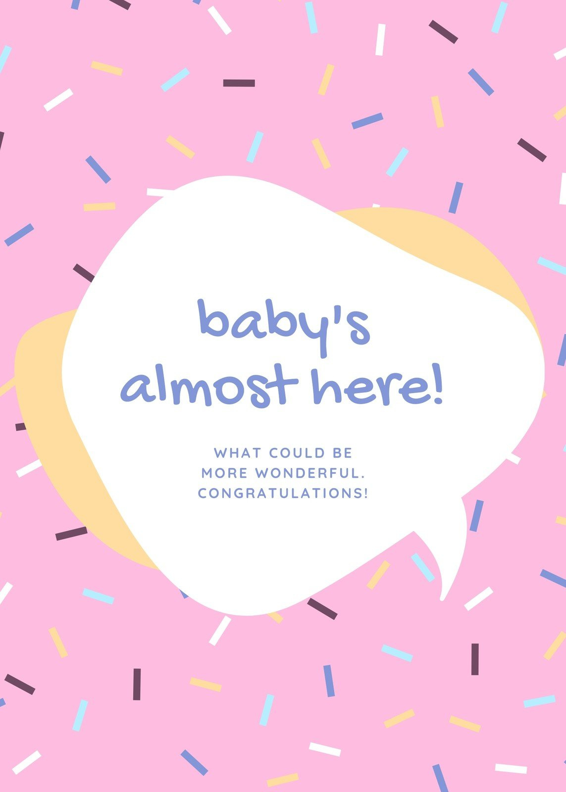 Free Custom Printable Baby Shower Card Templates | Canva regarding Free Printable Baby Cards Templates