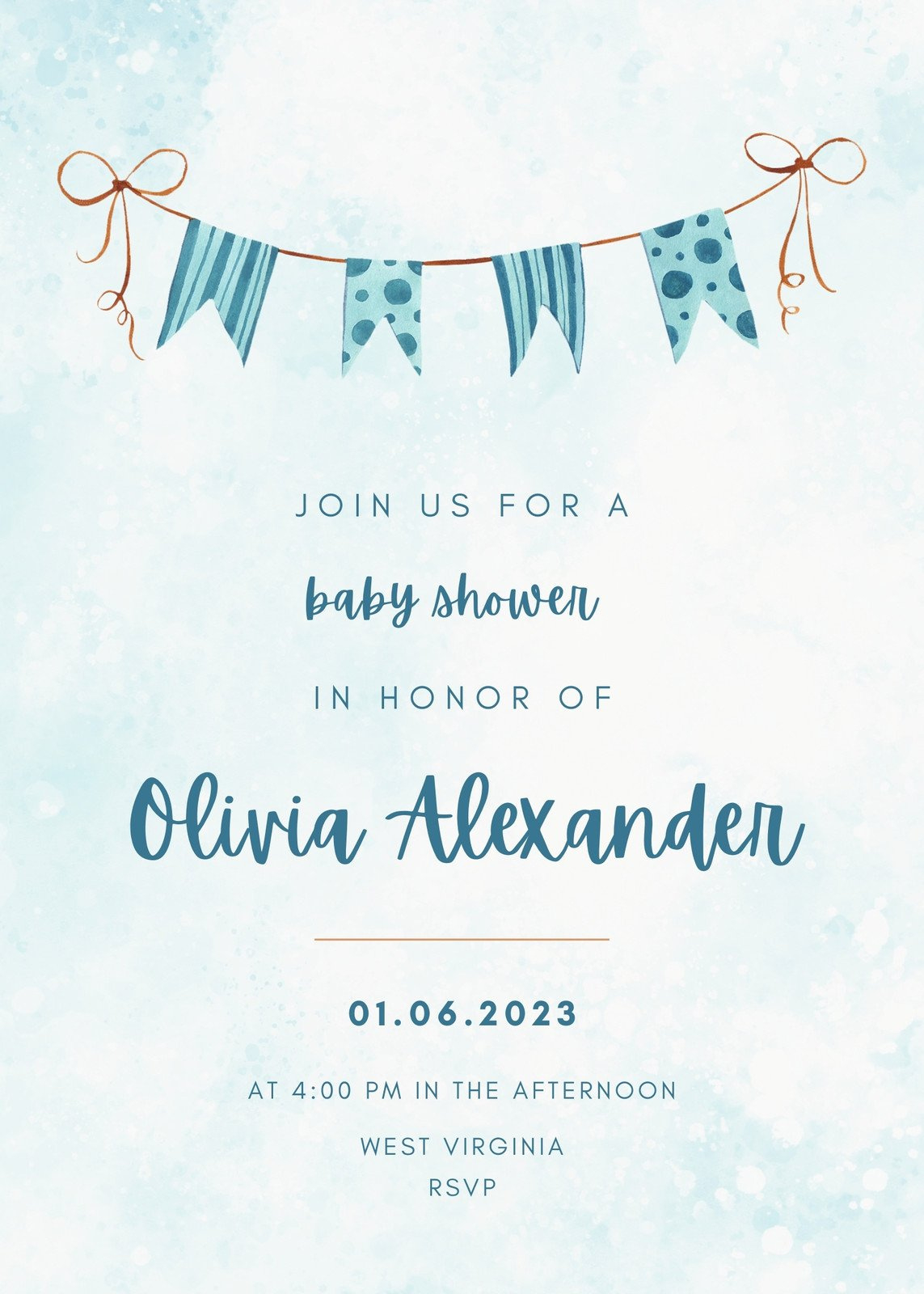 Free, Custom Printable Baby Shower Invitation Templates | Canva with Free Printable Baby Sprinkle Invitations