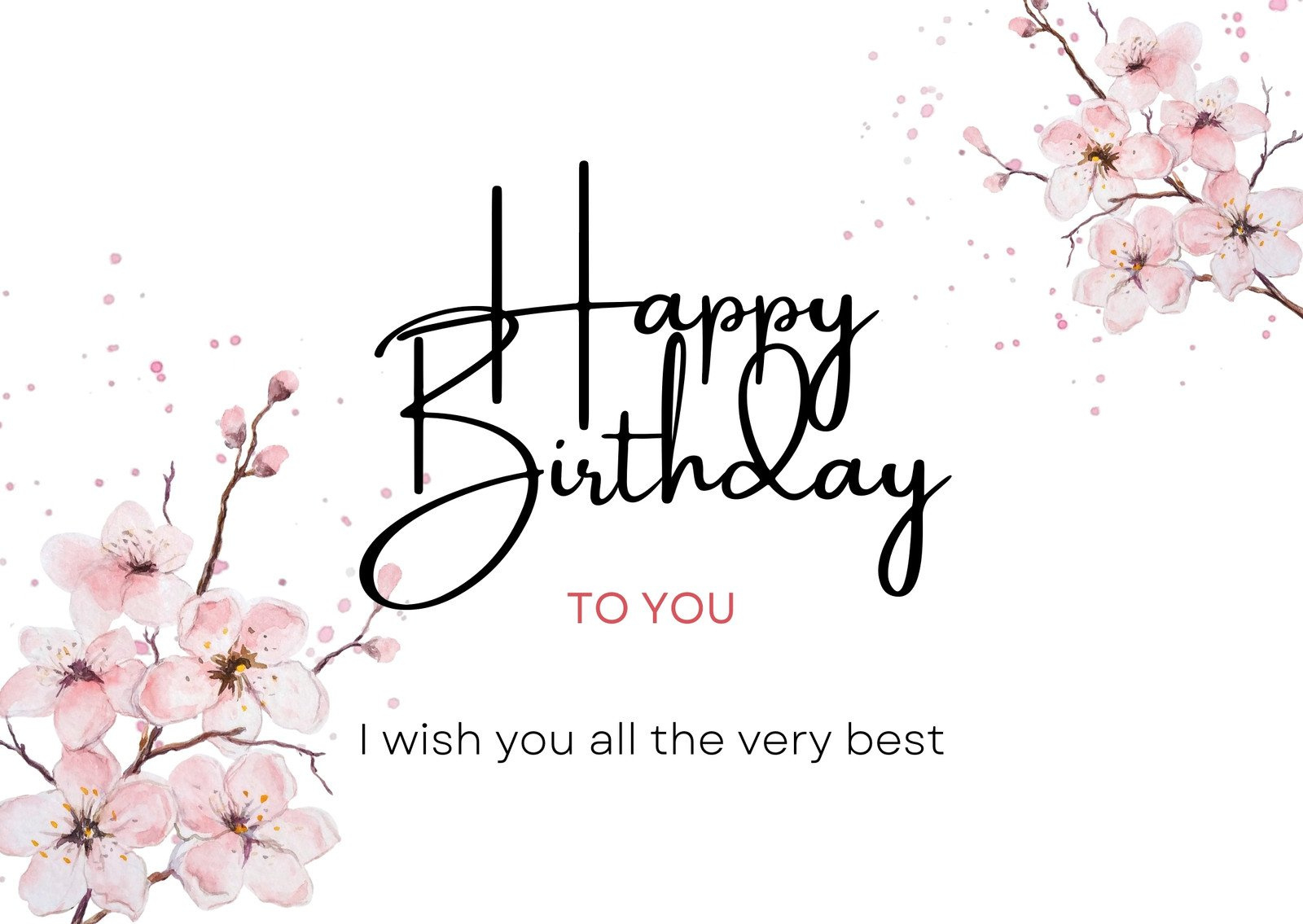 Free, Custom Printable Birthday Card Templates | Canva for Free Printable Happy Birthday Cards Online