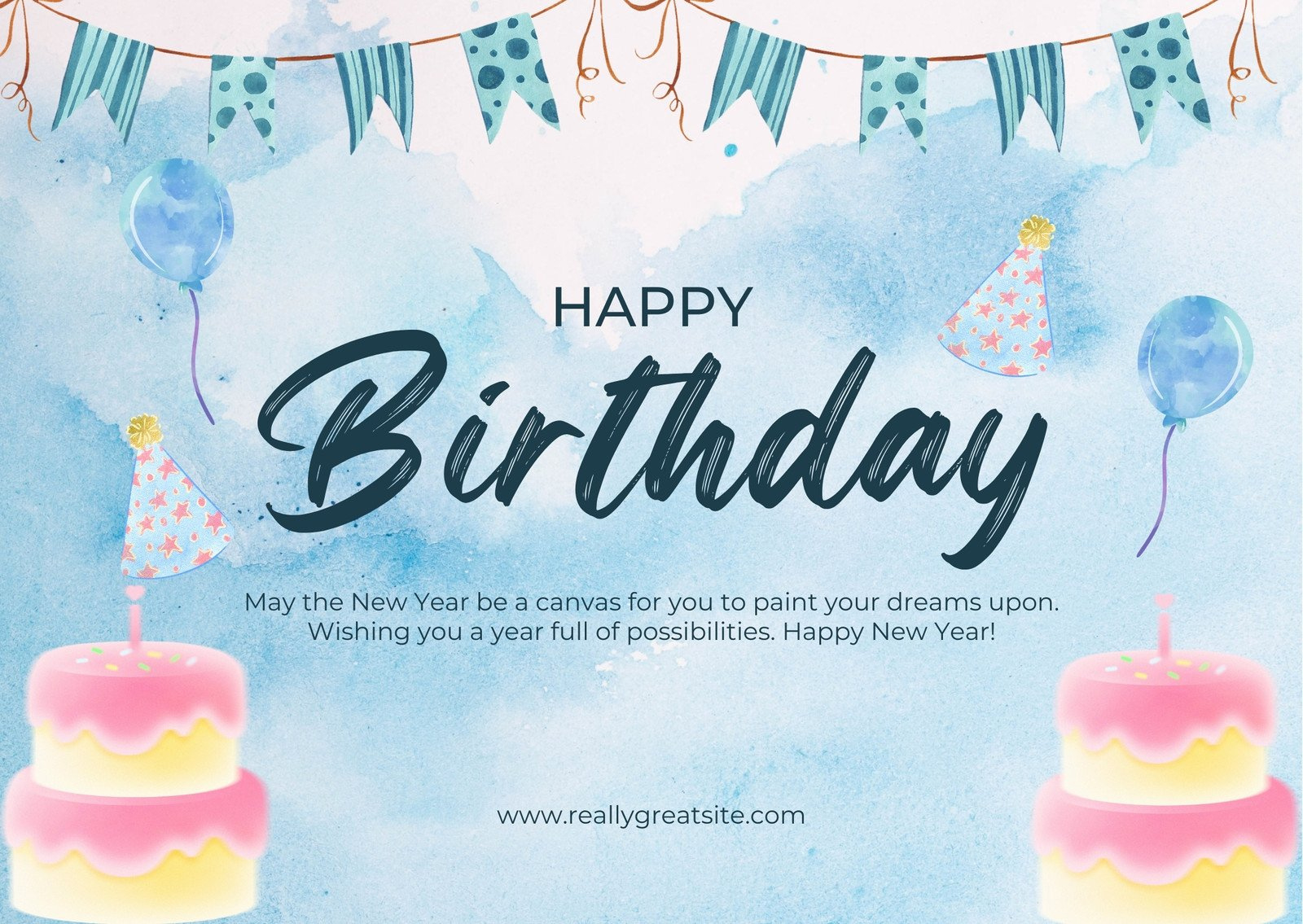 Free, Custom Printable Birthday Card Templates | Canva in Free Printable Personalized Birthday Cards