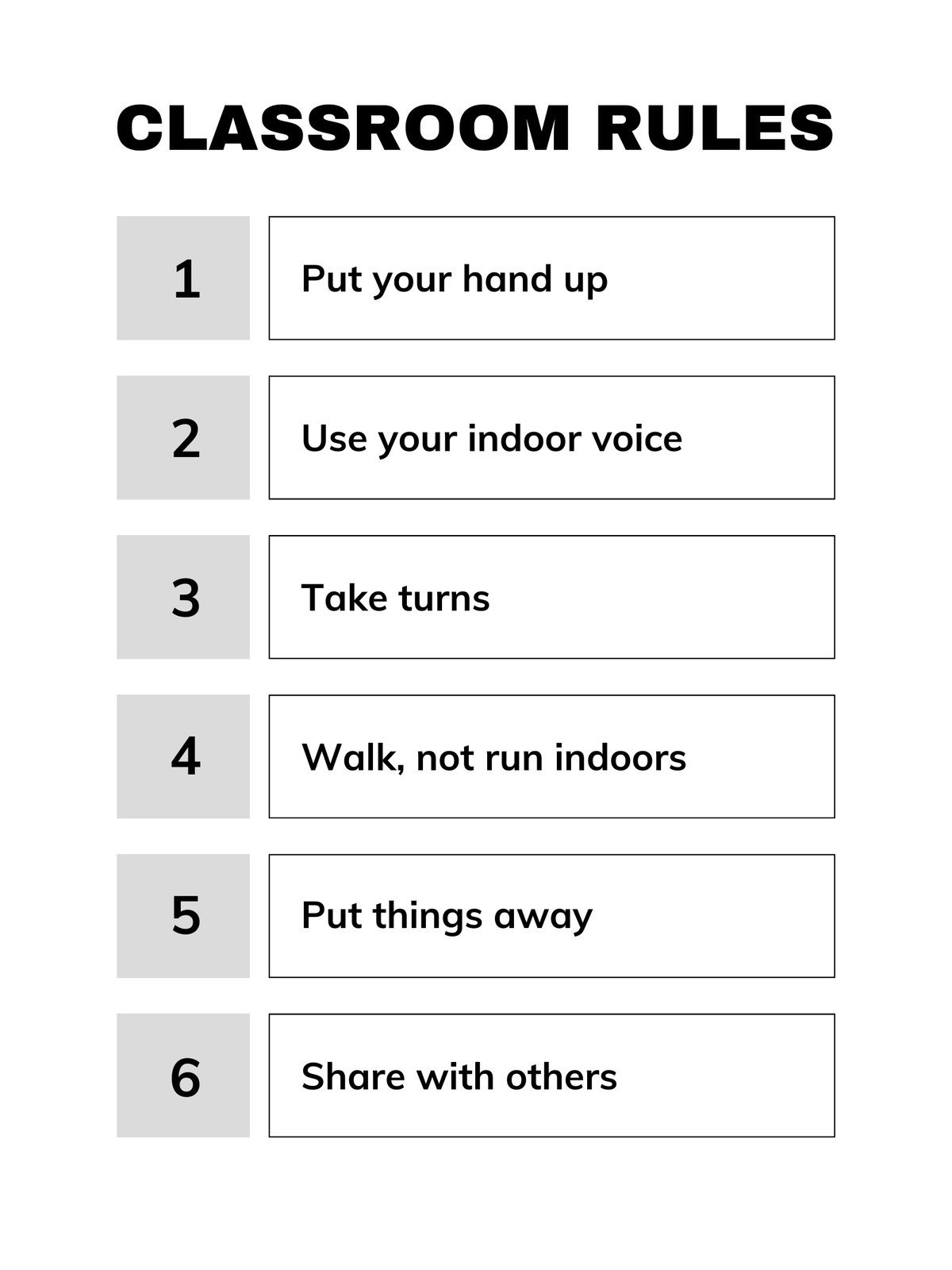 Free Custom Printable Classroom Rules Poster Templates | Canva with regard to Free Printable Classroom Rules Worksheets