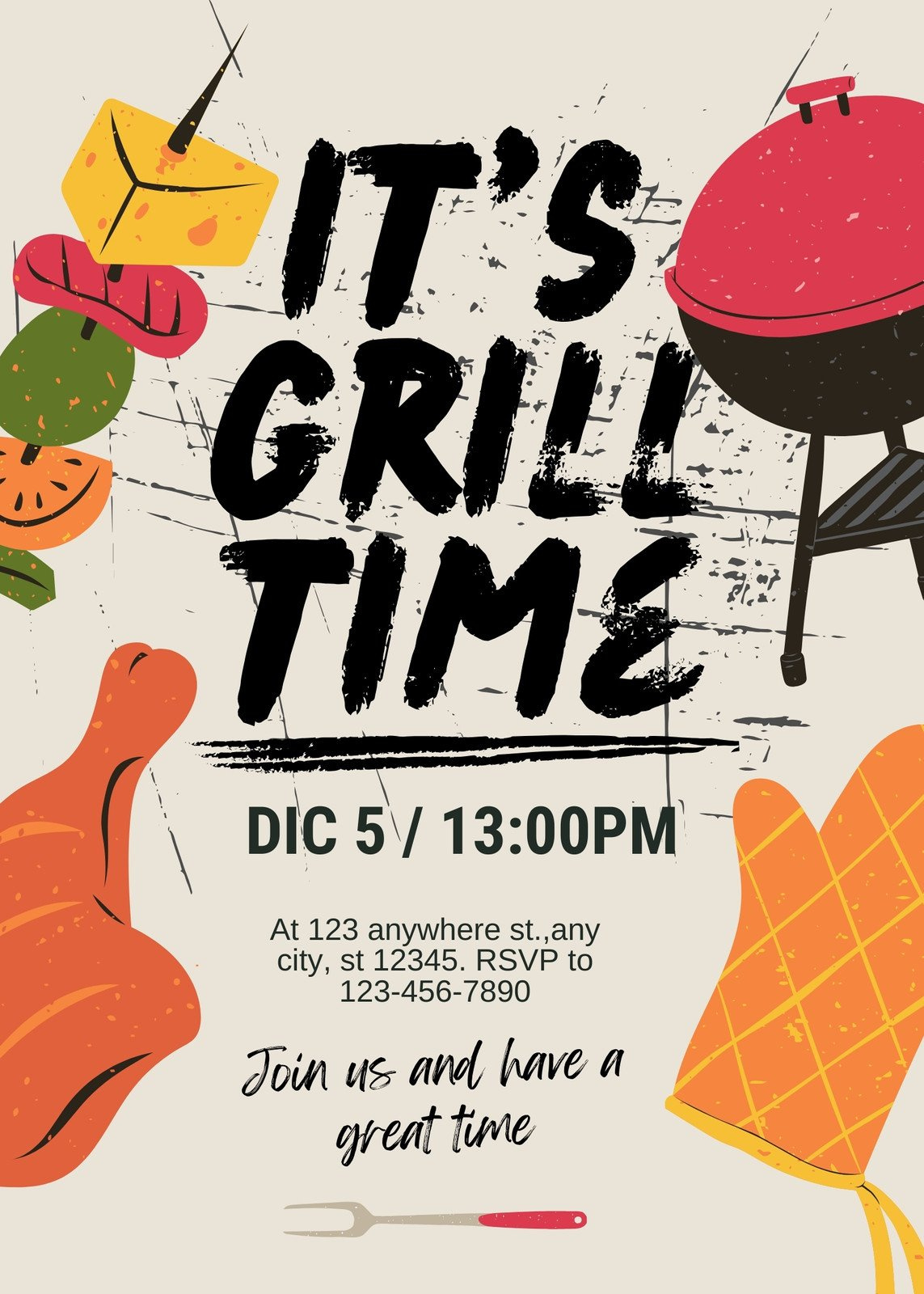 Free Custom Printable Cookout Invitation Templates | Canva for Free Printable Cookout Invitations