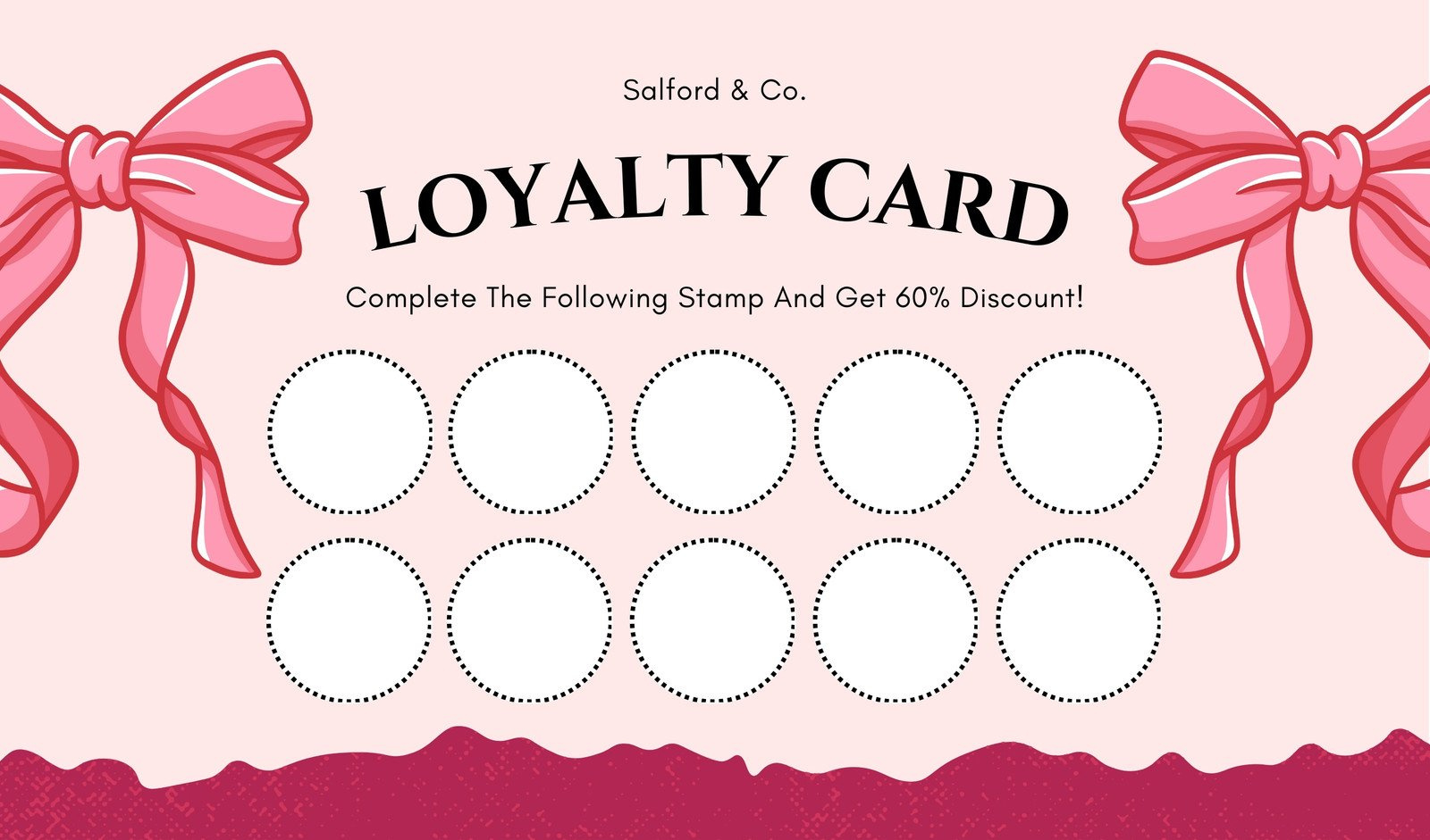 Free Custom Printable Cute Business Cards | Canva pertaining to Free Printable Loyalty Card Template