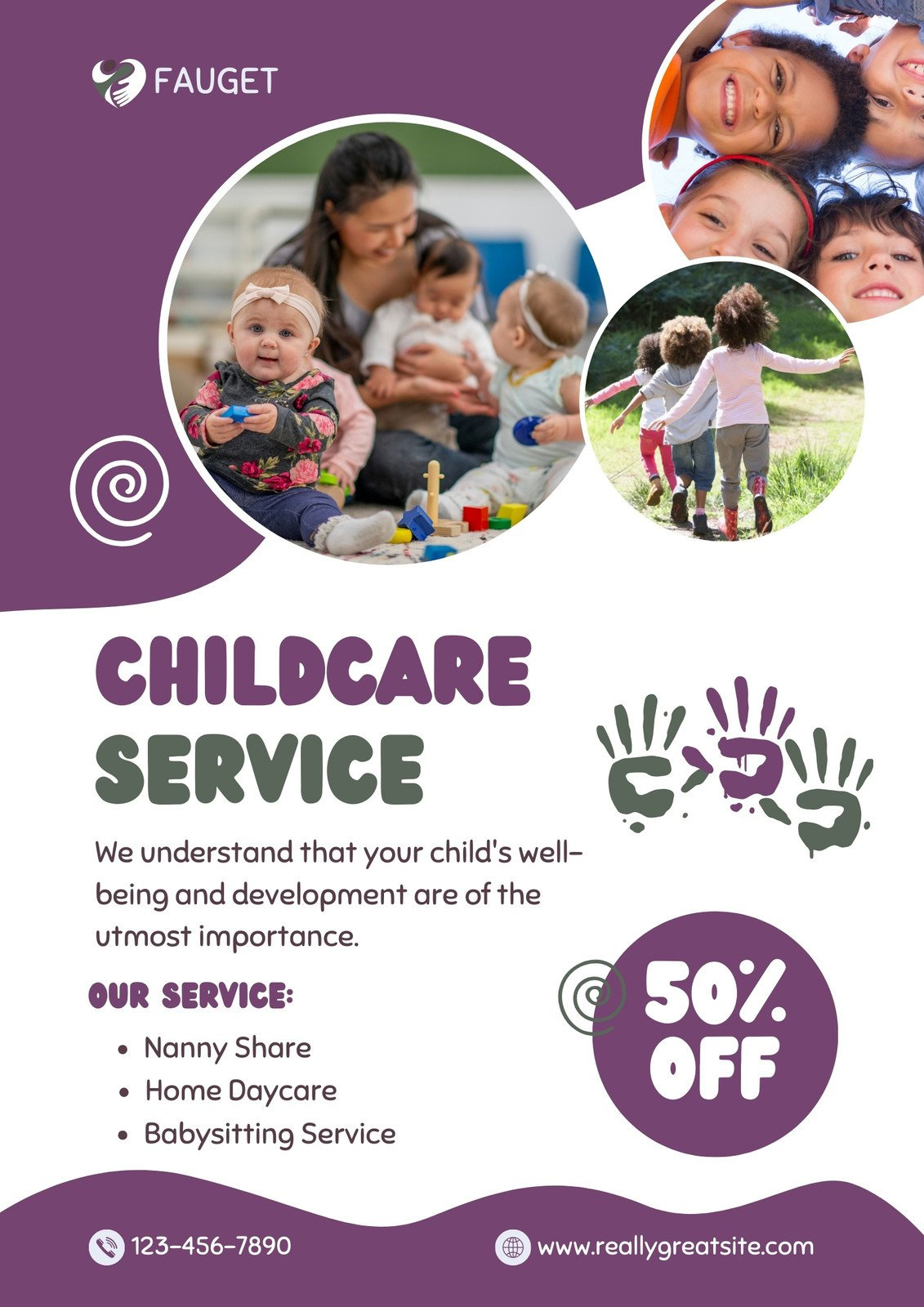 Free Custom Printable Daycare Flyer Templates | Canva for Free Printable Home Daycare Flyers