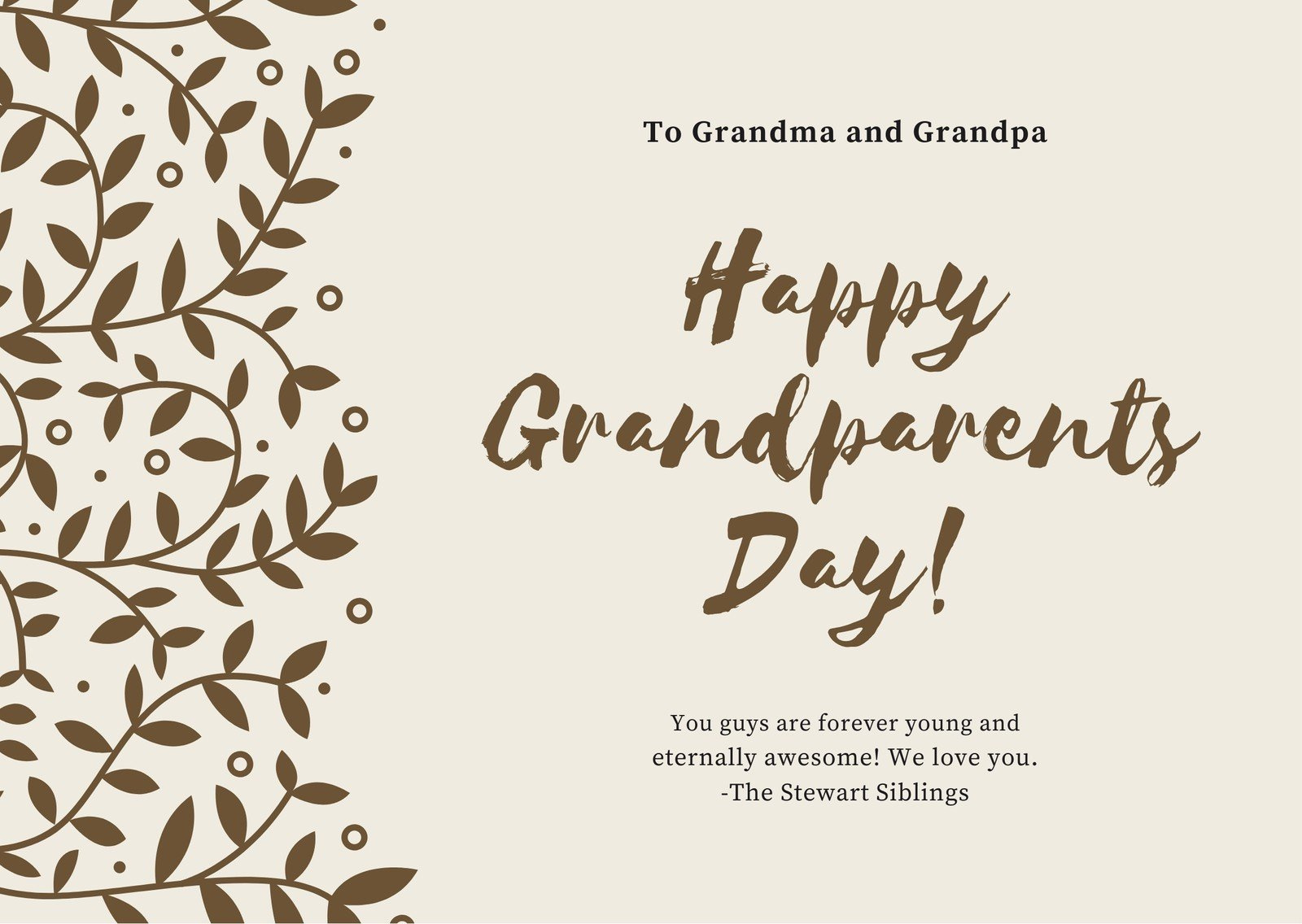 Free, Custom Printable Grandparents Day Card Templates | Canva in Grandparents Day Cards Printable Free
