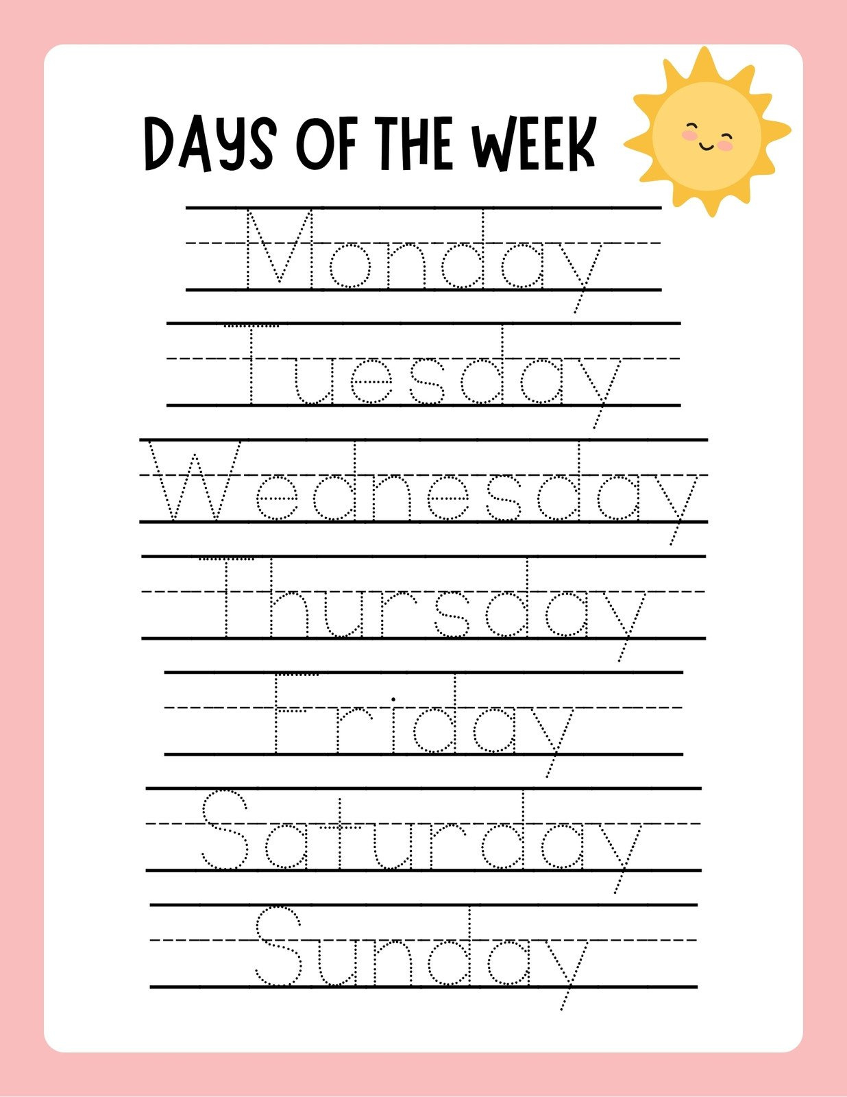 Free Custom Printable Handwriting Worksheet Templates | Canva with regard to Free Printable Handwriting Sheets For Kindergarten