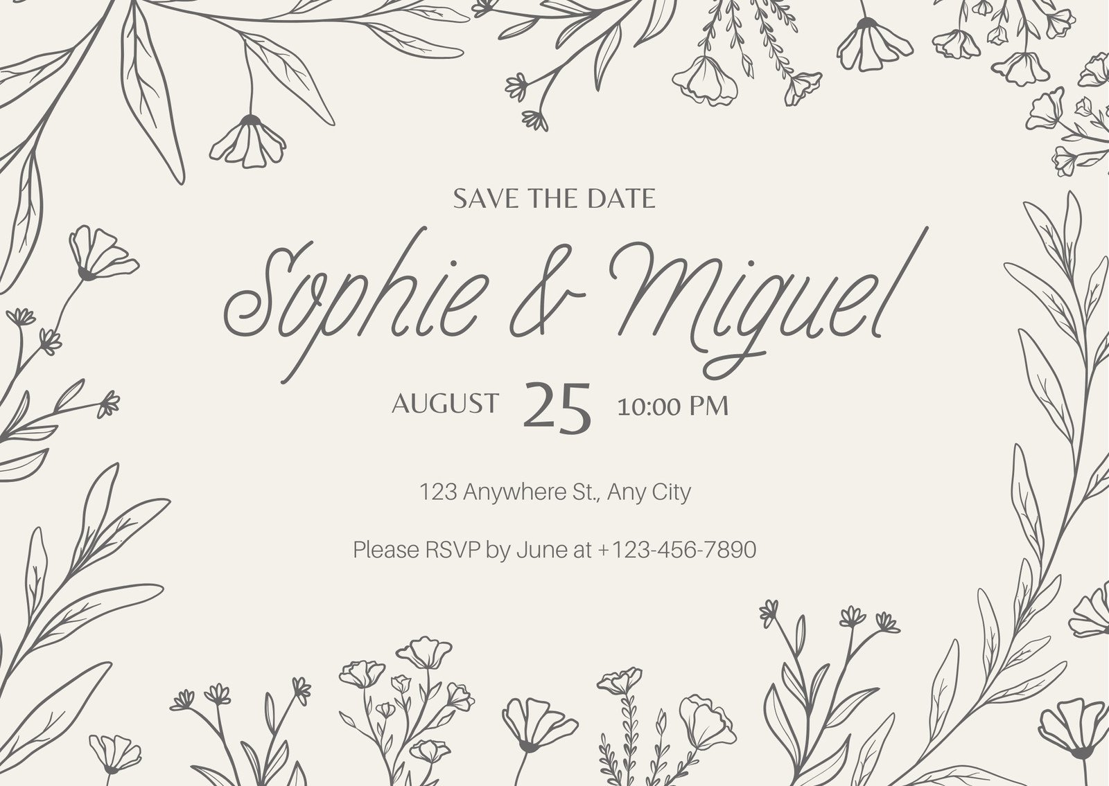 Free Custom Printable Invitation Postcard Templates | Canva for Free Printable Postcard Invitations Template