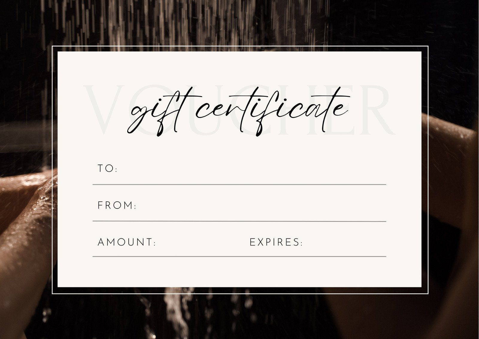Free Custom Printable Massage Gift Certificate Templates | Canva for Free Massage Coupon Printable