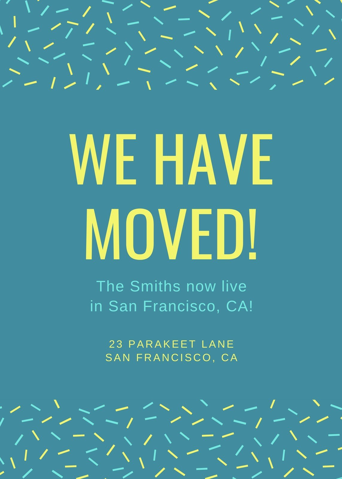 Free, Custom Printable Moving Announcement Templates | Canva pertaining to Free Printable Moving Announcement Templates