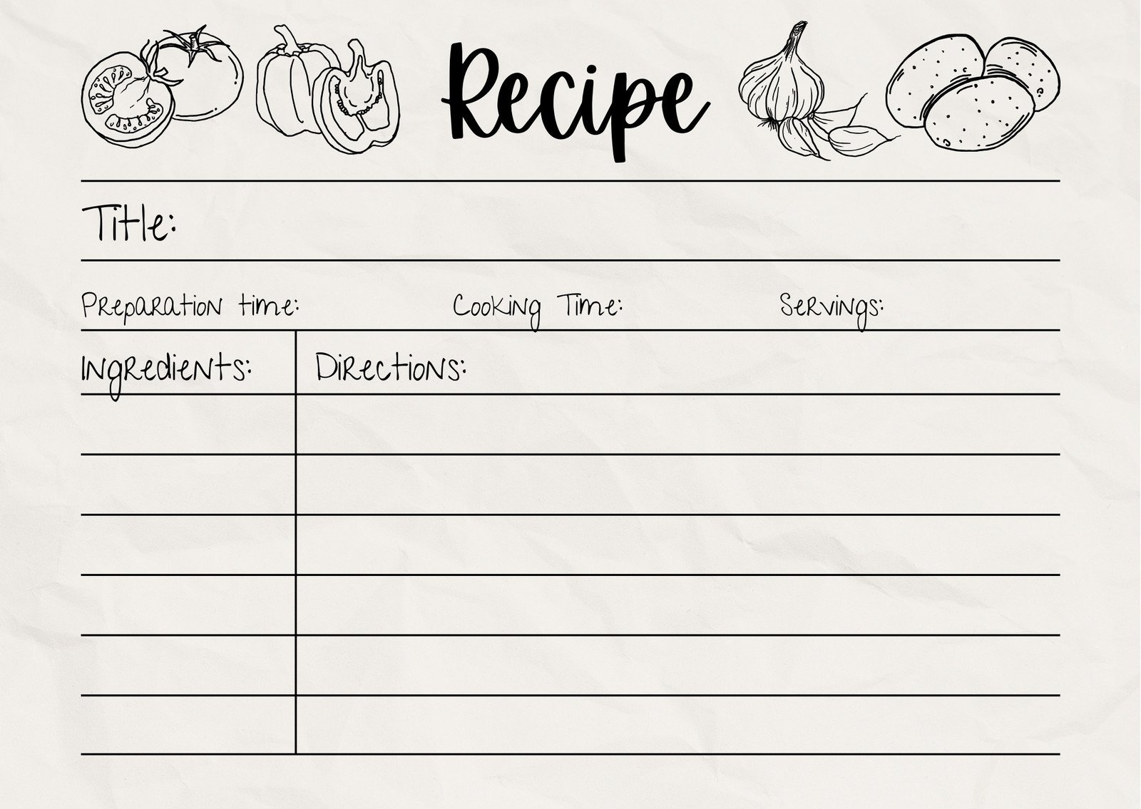 Free, Custom Printable Recipe Card Templates Online | Canva regarding Free Printable Recipe Pages