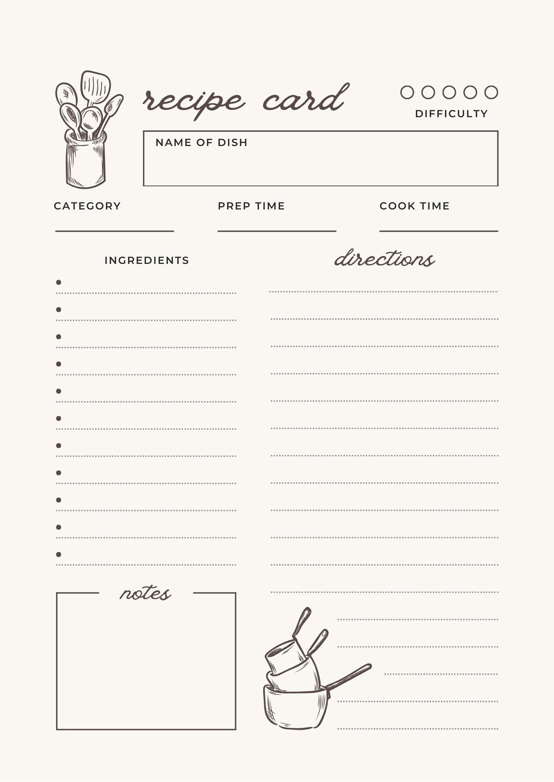 Free, Custom Printable Recipe Card Templates Online | Canva with regard to Free Recipe Book Templates Printable