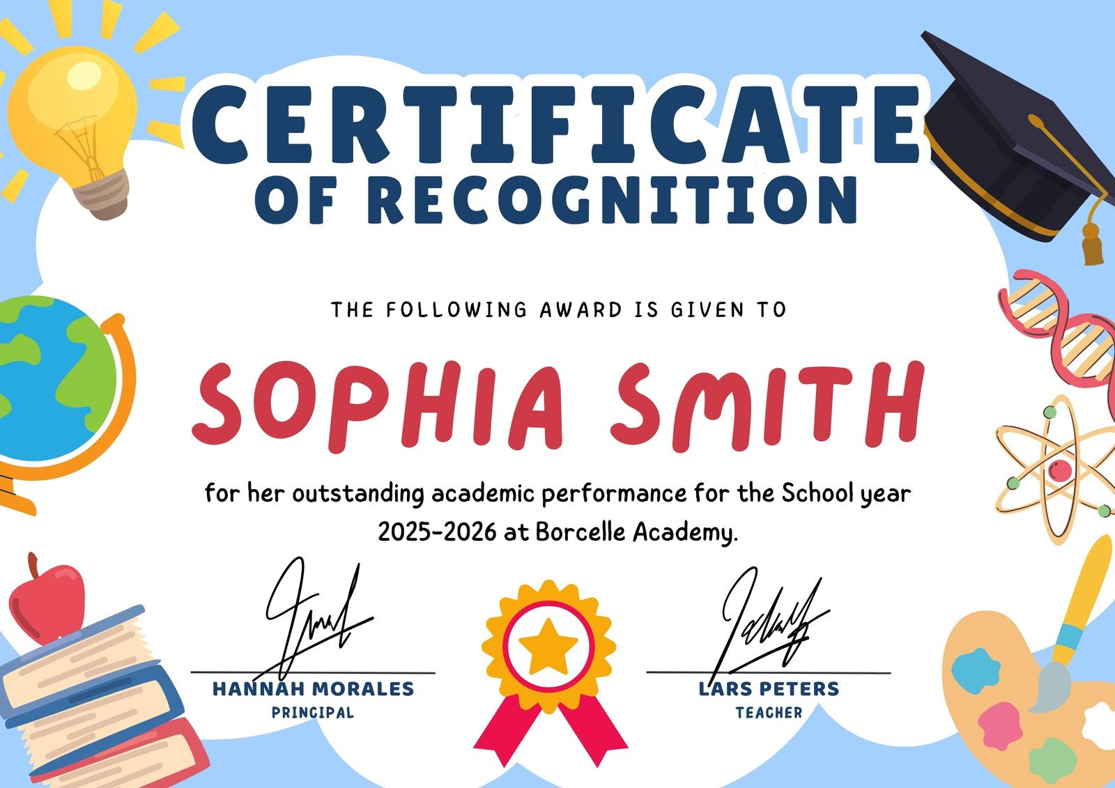 Free Custom Printable School Certificate Templates | Canva regarding Free Printable School Achievement Certificates