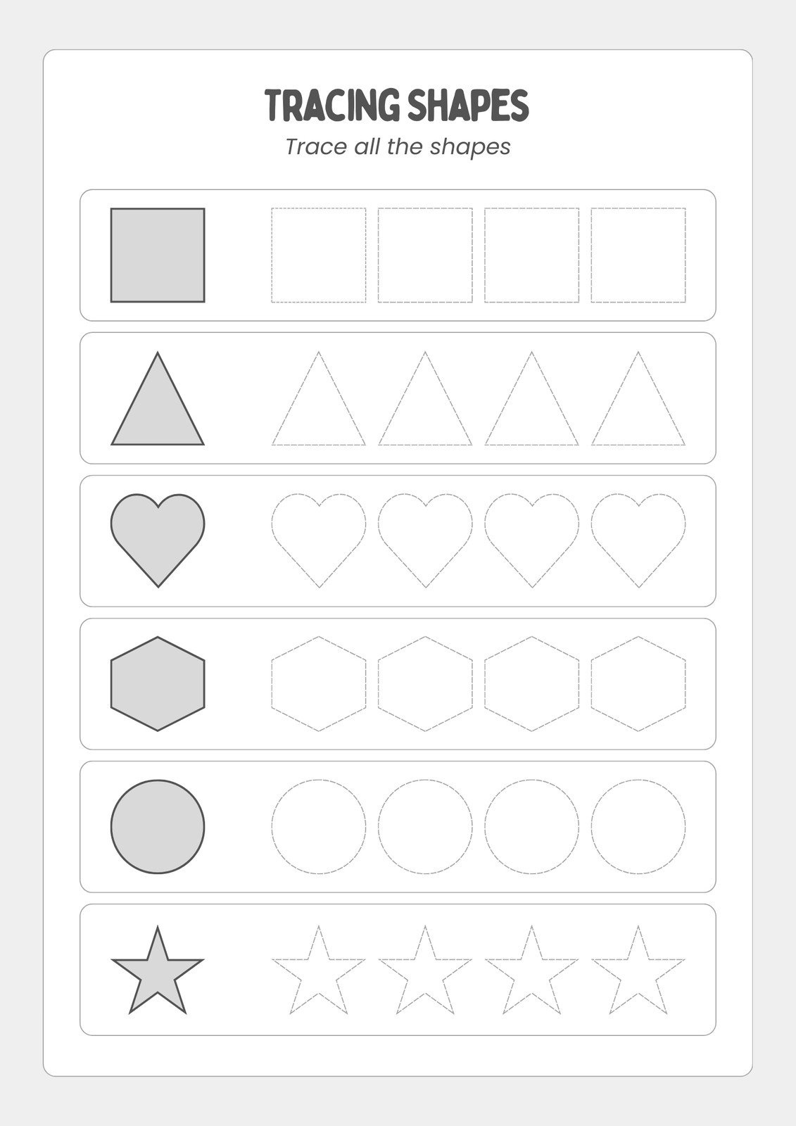 Free Custom Printable Shapes Worksheet Templates | Canva with Free Printable Shapes Templates