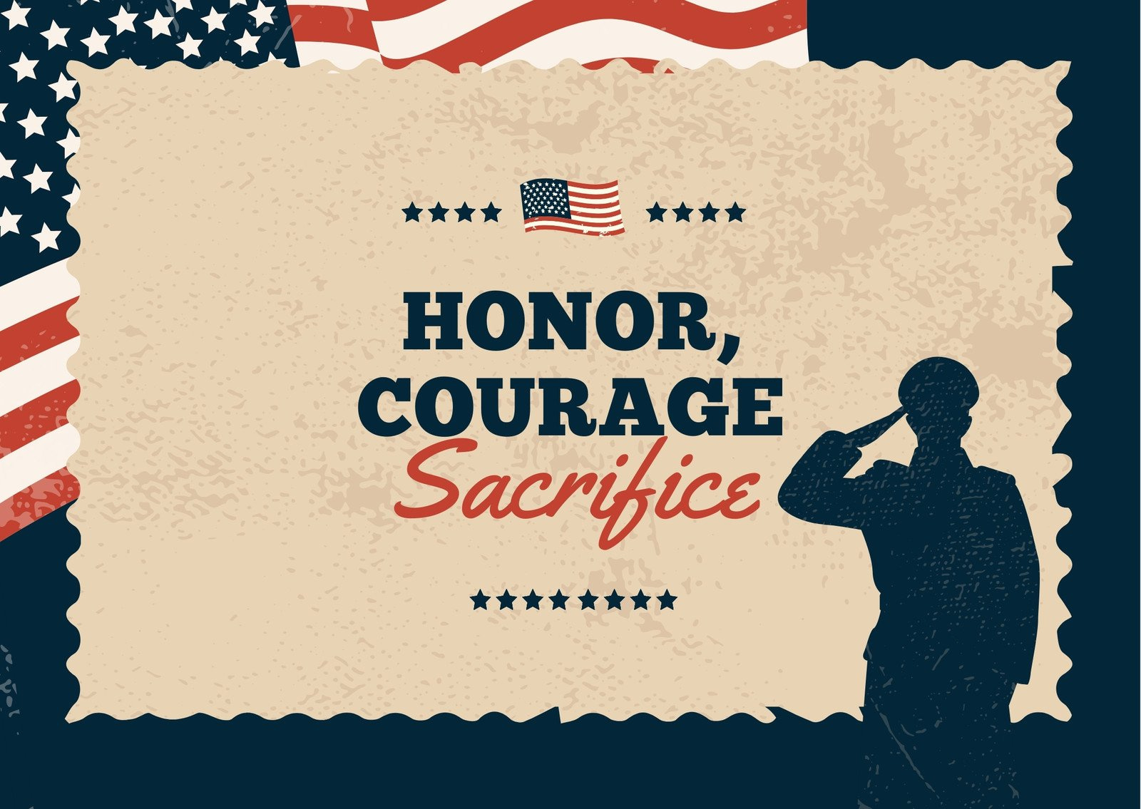 Free Custom Printable Veterans Day Card Templates | Canva throughout Veterans Day Free Printable Cards
