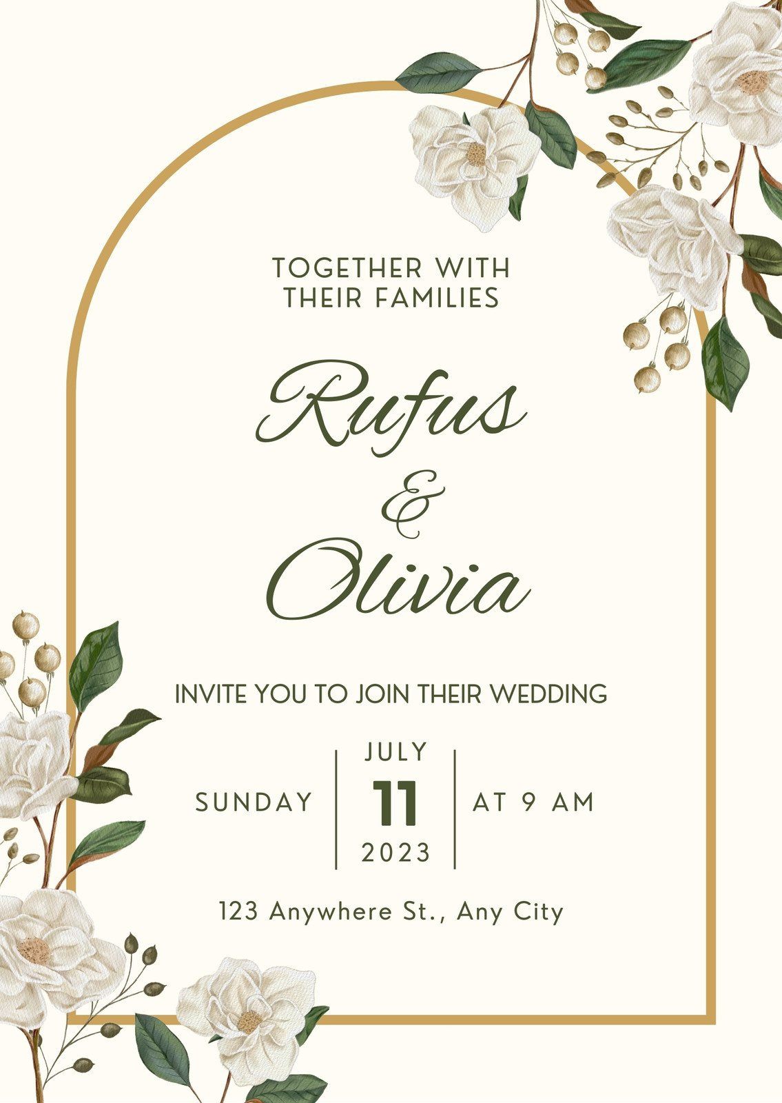 Free, Custom Printable Wedding Announcement Templates | Canva inside Free Printable Wedding Graphics