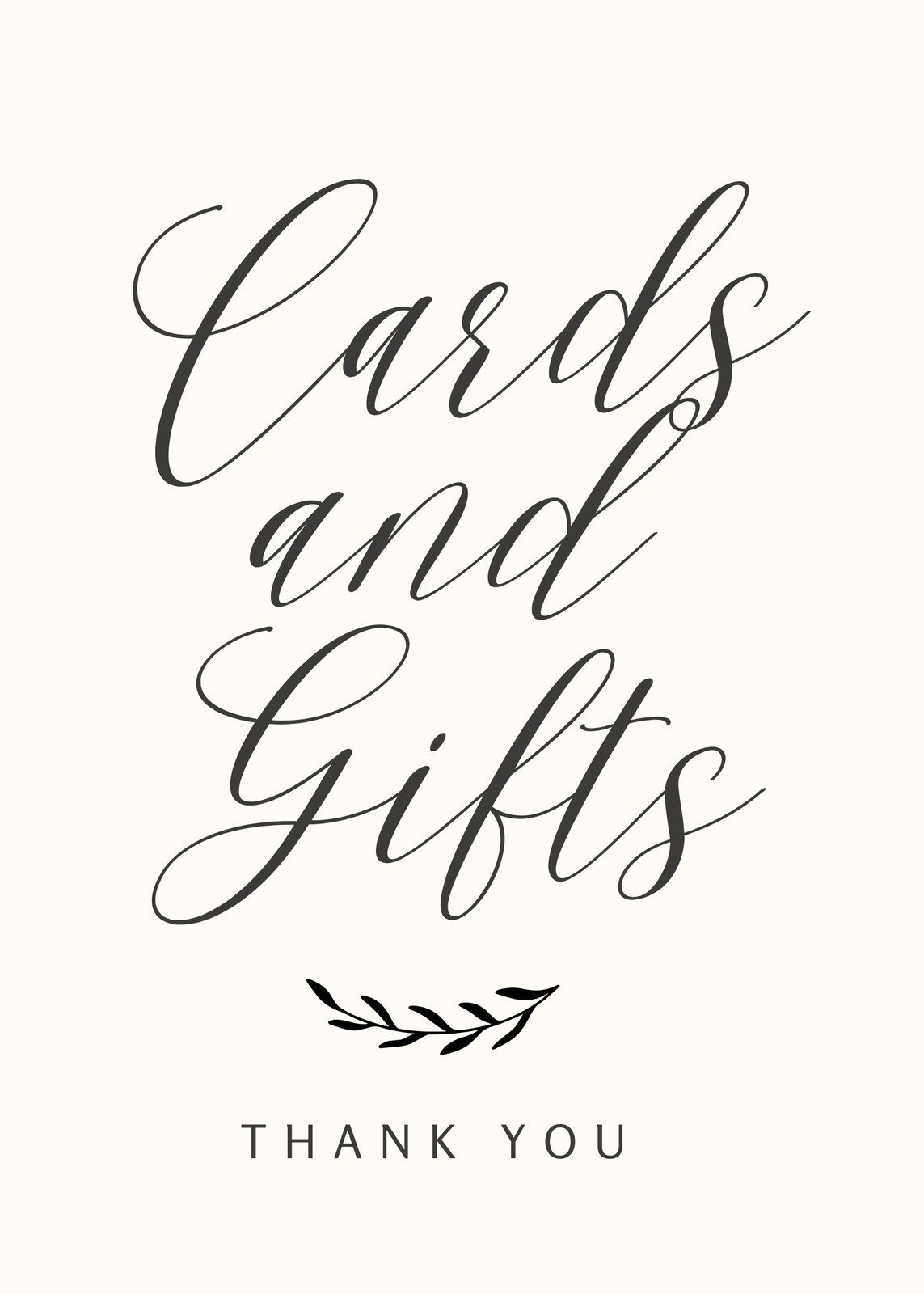 Free Custom Printable Wedding Thank You Card Templates | Canva intended for Cards Sign Free Printable