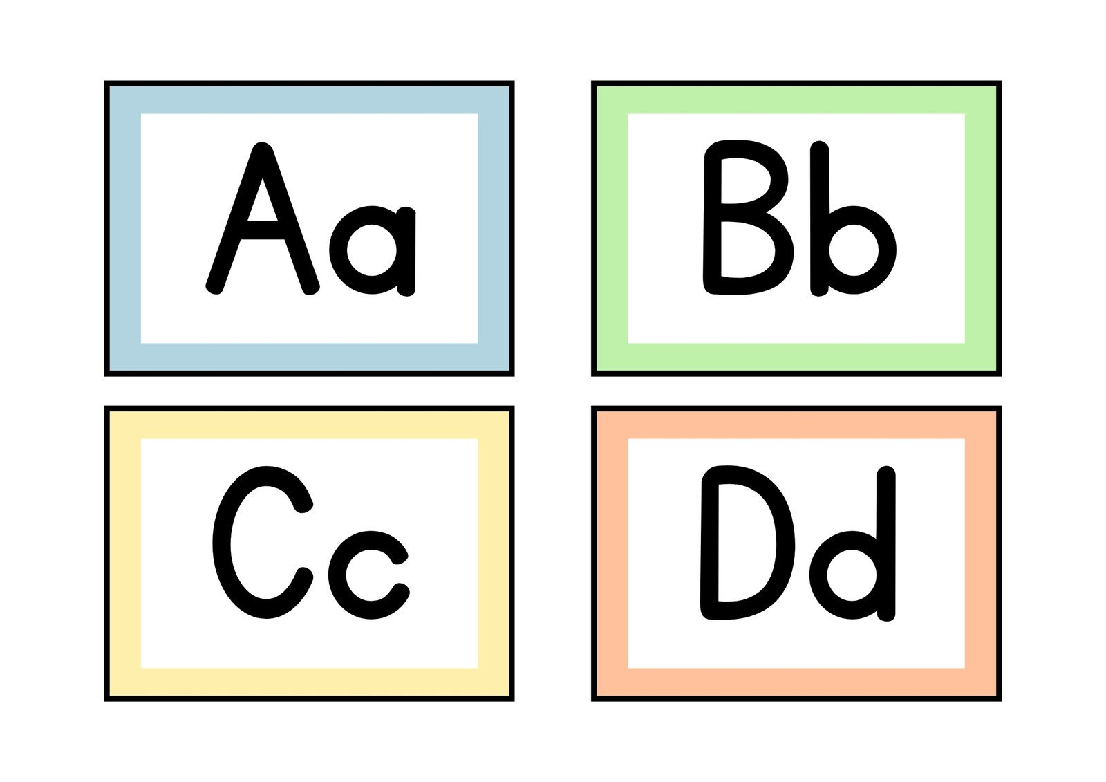 Free Customizable Alphabet Flashcard Templates | Canva throughout Free Printable Letters Az