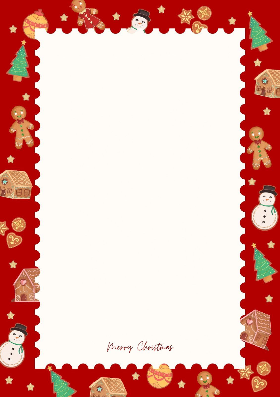 Free Customizable Christmas Page Border Templates | Canva intended for Free Printable Christmas Border Paper