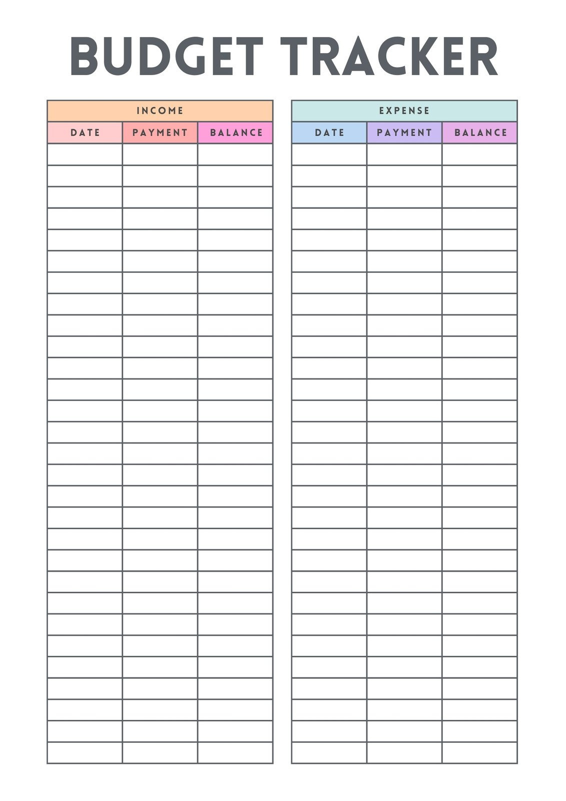 Free Customizable Finance Planner Templates | Canva for Free Printable Finance Sheets