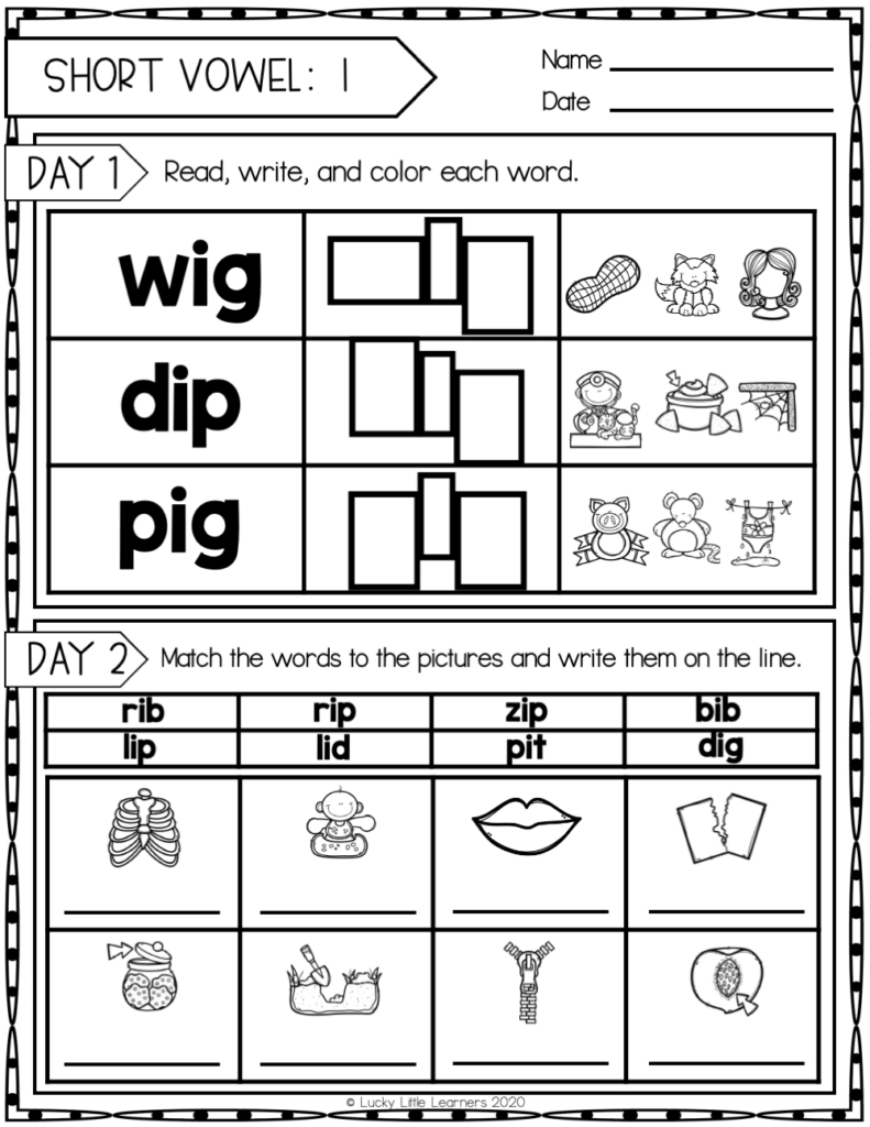 Free Daily Phonics Activities For 2Nd Grade - Lucky Little Learners intended for Free Printable Phonics Worksheets For Second Grade