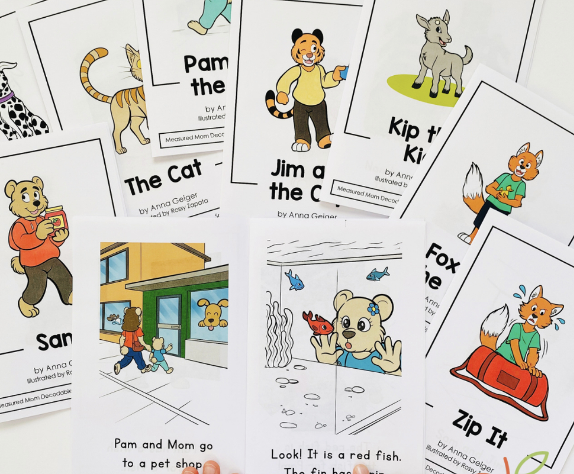 Free Decodable Books - The Measured Mom with Free Printable Pre K Reading Books