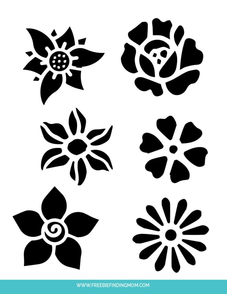 Free Downloadable Stencils: Large Flower For Painting intended for Free Printable Stencils