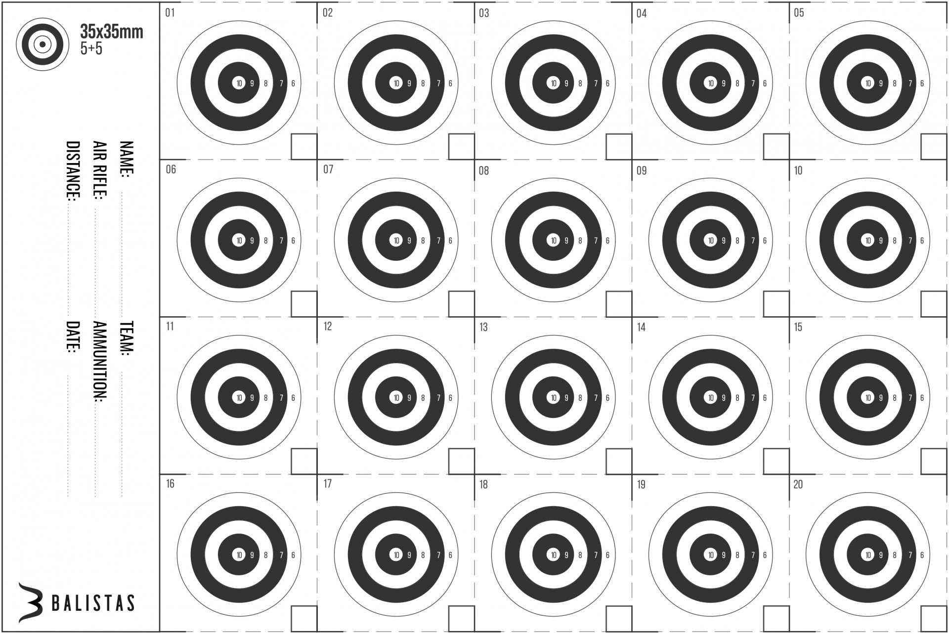 Free Downloadable Targets - For An Air Rifle, Pistol And Pcp Rifle pertaining to Free Printable Pistol Targets