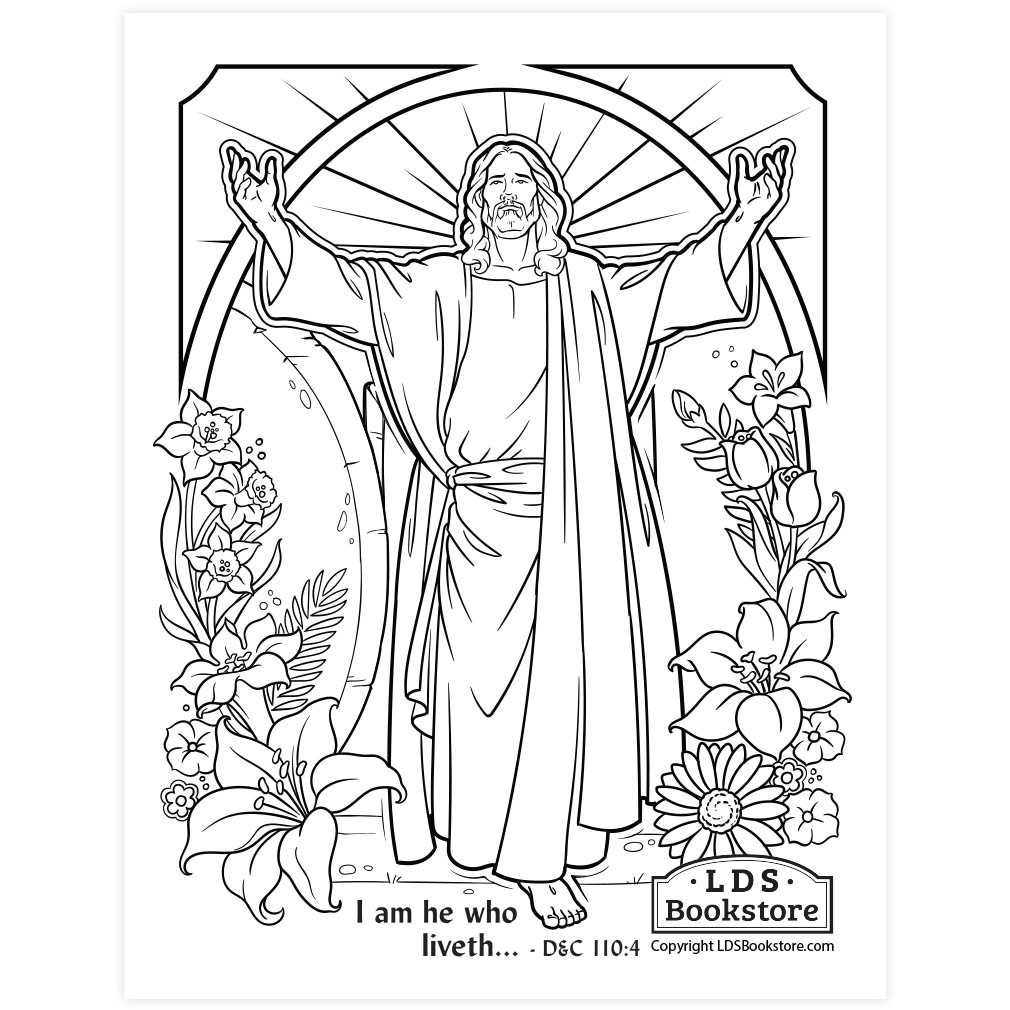 Free Easter Coloring Page - Printable regarding Free Printable Jesus Coloring Pages