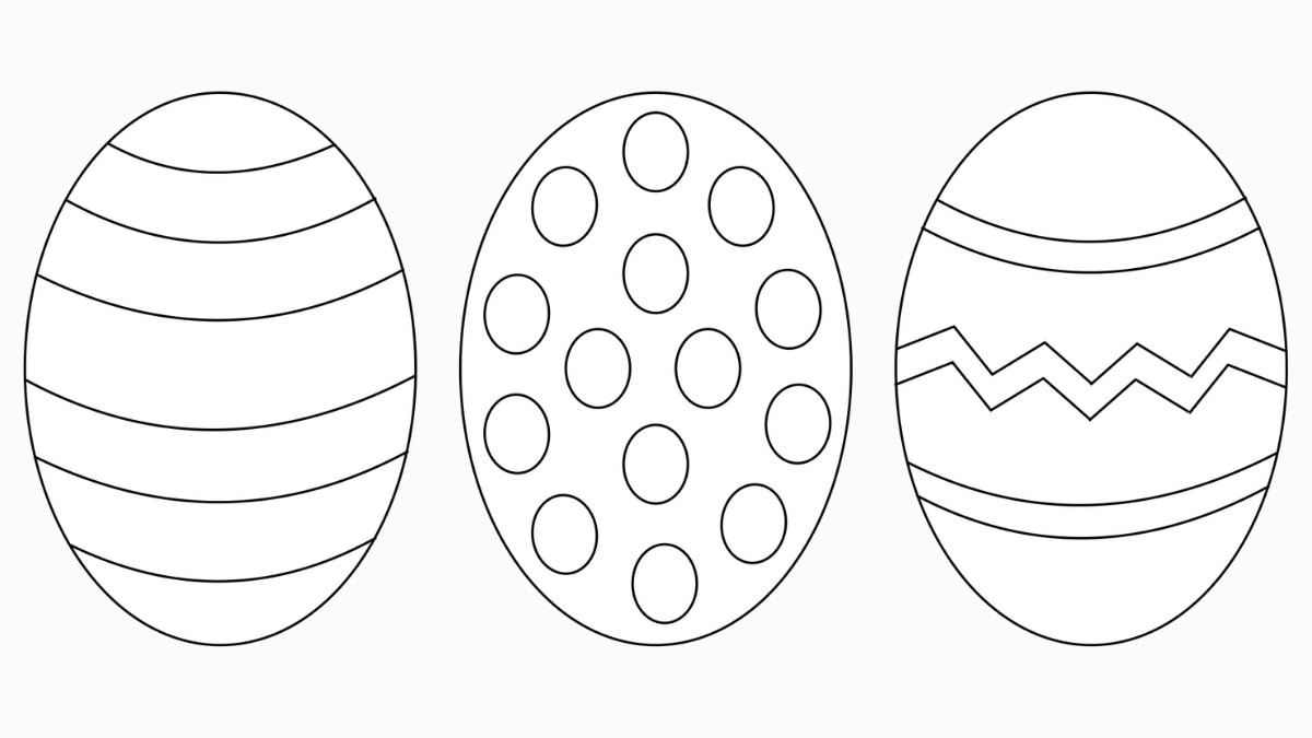 Free Easter Egg Template (+ 9 Easy Crafts!) - The Craft-At-Home Family in Free Printable Easter Stuff