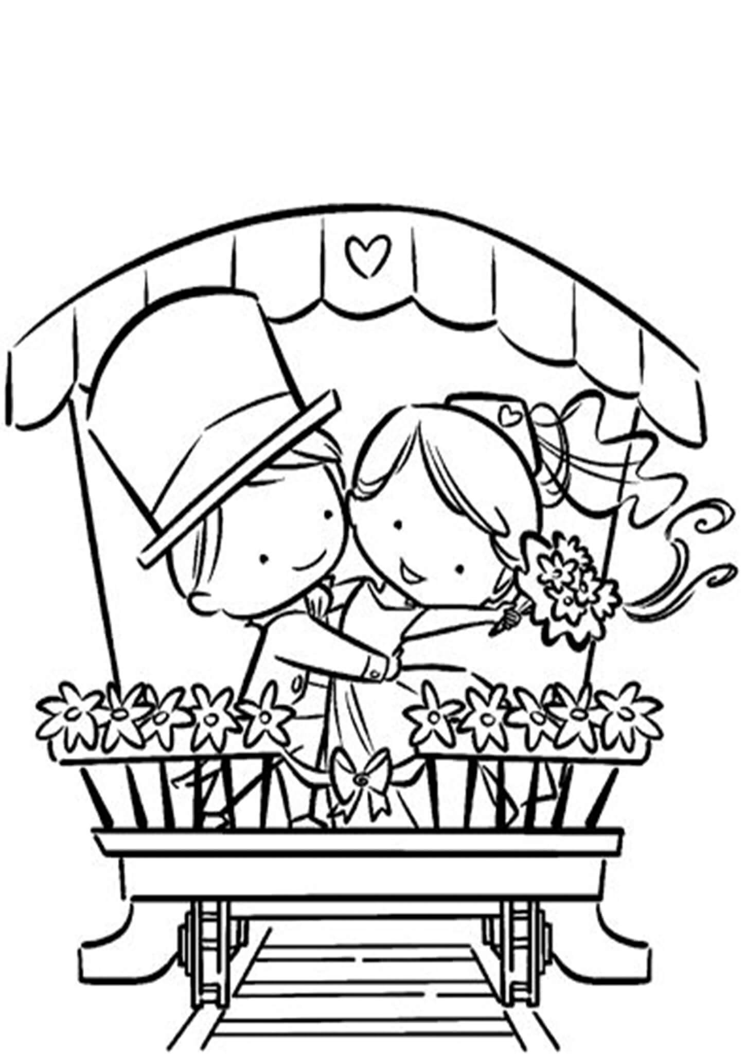 Free & Easy To Print Wedding Coloring Pages - Tulamama for Free Printable Personalized Wedding Coloring Book