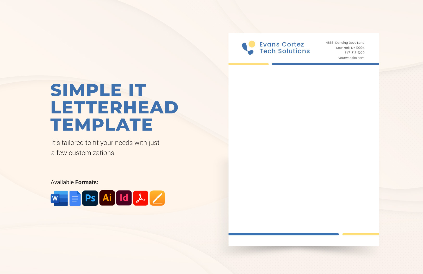 Free Editable Letterhead Templates In Word To Download with Free Printable Letterhead Templates