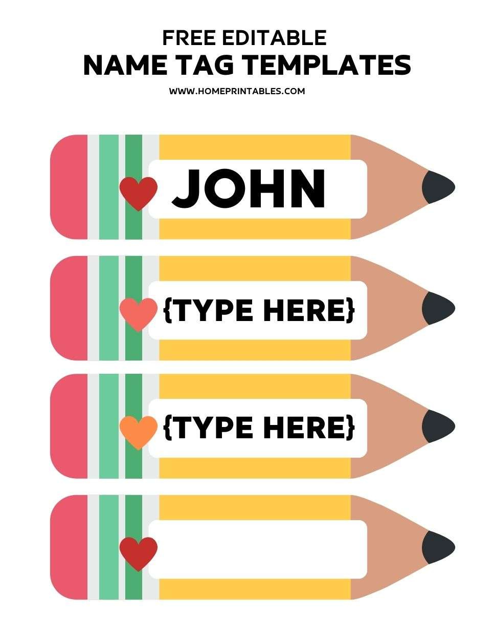 Free Editable Name Tags Printable - 100 Name Label Templates in Free Printable Name Labels For Kids