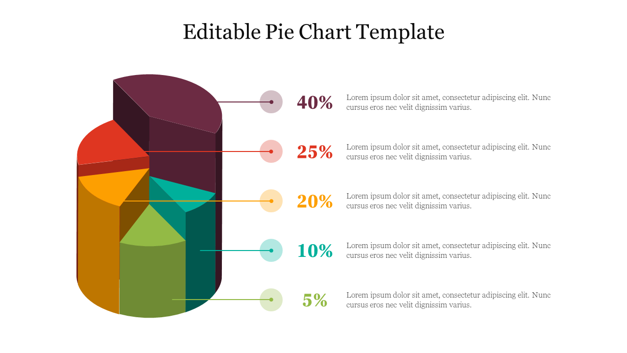 Free Editable Pie Chart Template Ppt And Google Slides pertaining to Free Printable Pie Chart