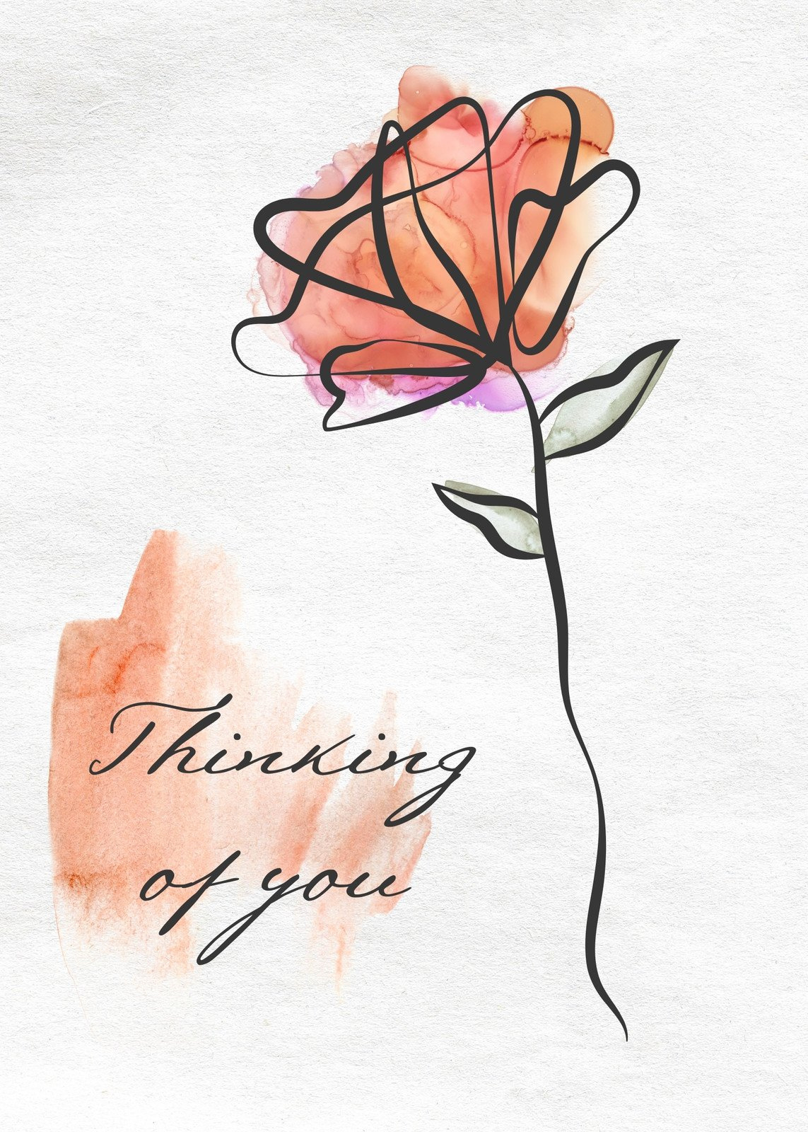 Free, Editable, Printable Thinking Of You Card Templates | Canva throughout Free Printable Thinking Of You Cards