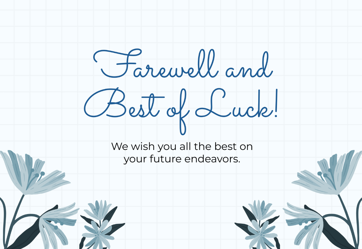 Free Farewell Card Templates, Editable And Printable pertaining to Free Printable Goodbye Cards