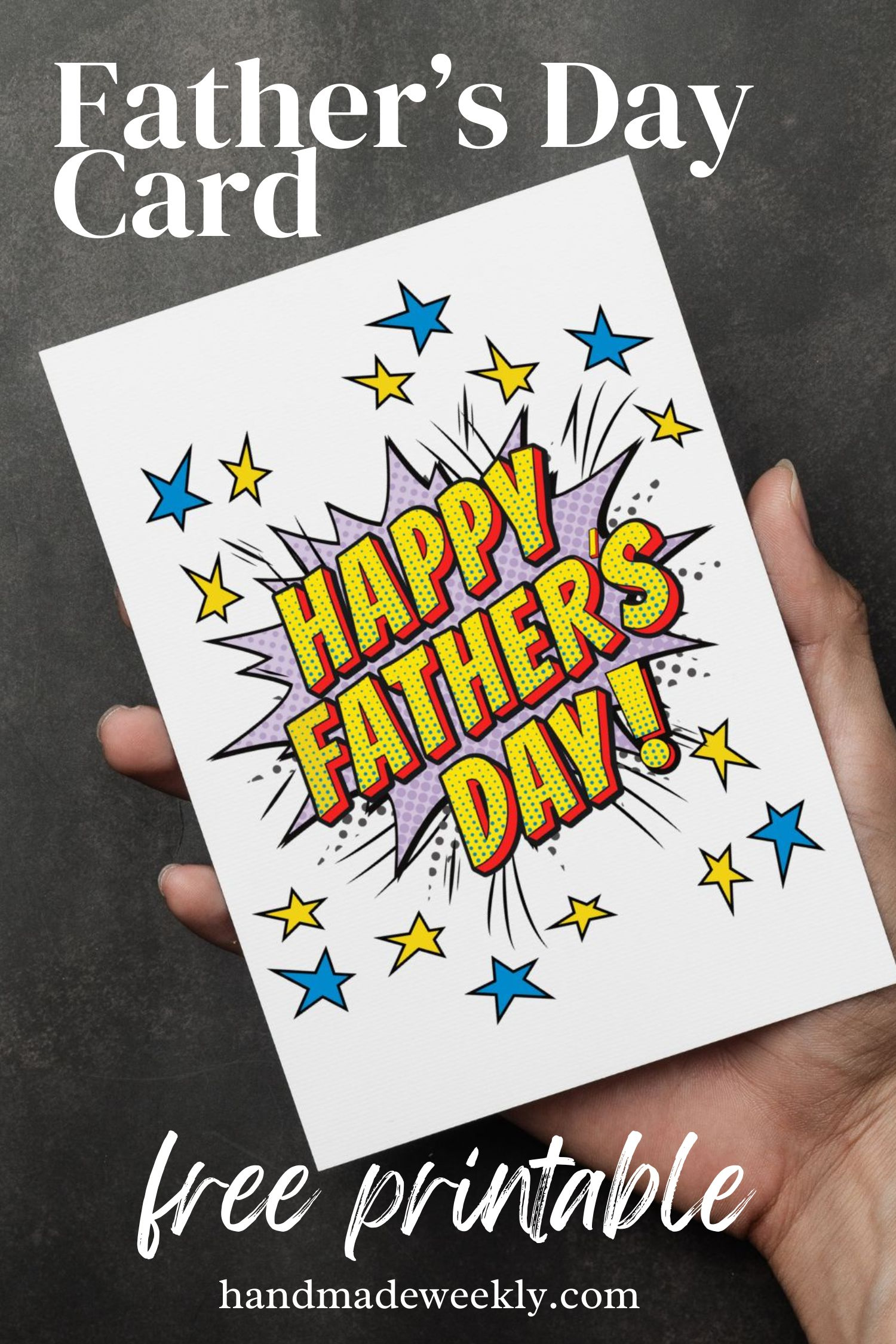 Free Father'S Day Card Print throughout Free Printable Fathers Day Card