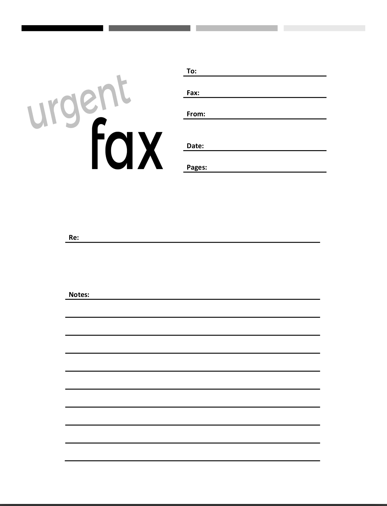 Free Fax 'Urgent' Cover Sheets | Faxburner intended for Free Printable Fax Cover Sheet