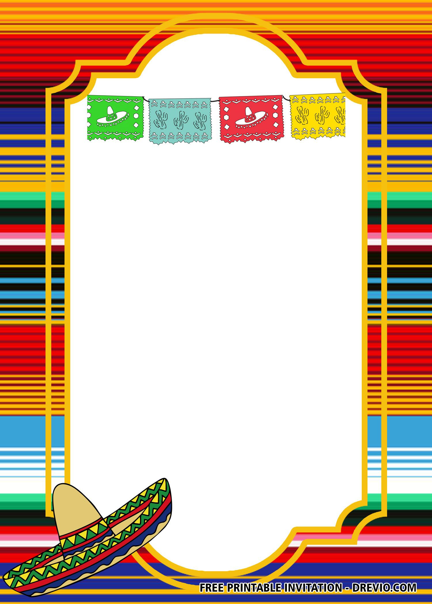 Free Fiesta Baby Shower Invitation Templates within Free Printable Mexican Fiesta Invitation Templates
