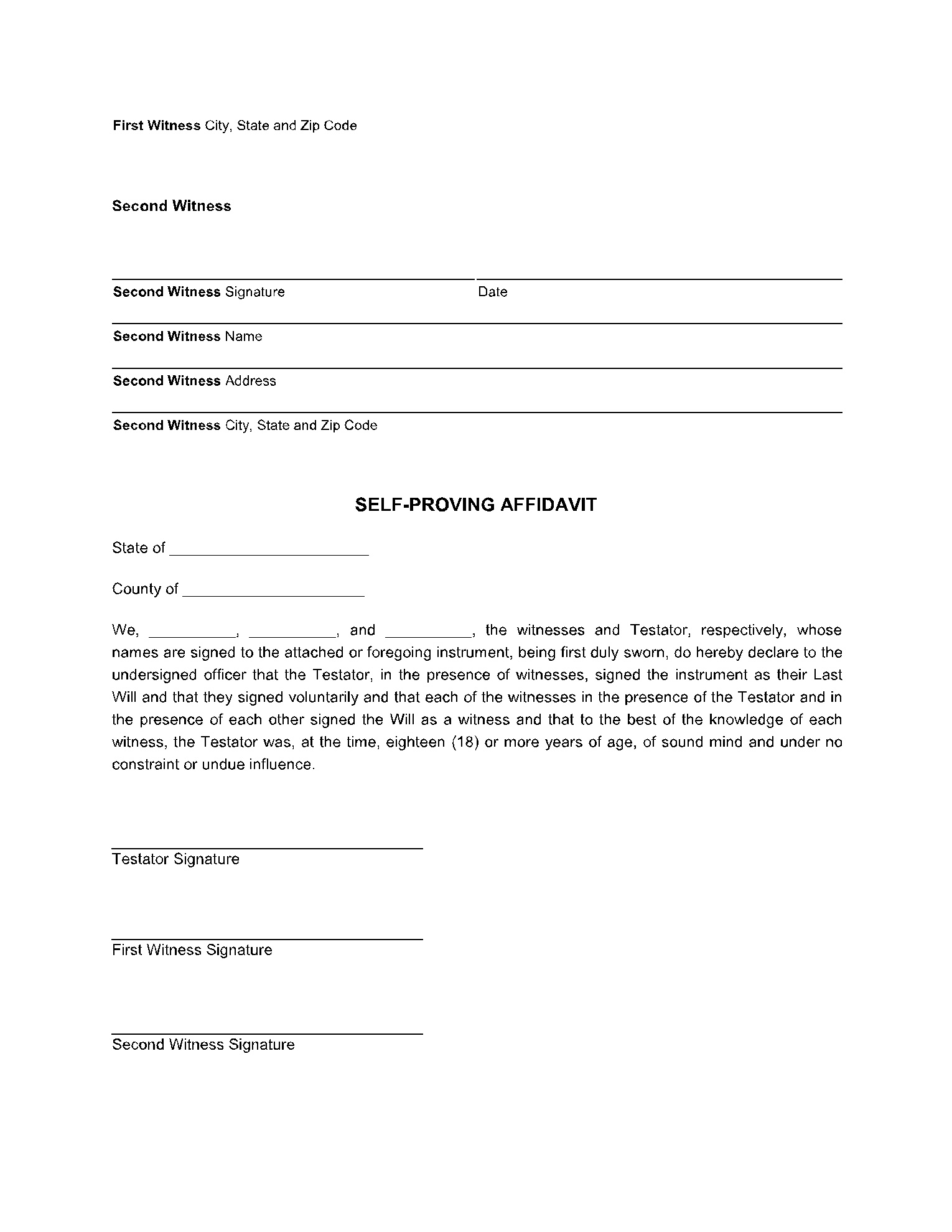Free Florida Last Will And Testament Form | Cocosign pertaining to Free Printable Last Will And Testament Blank Forms Florida