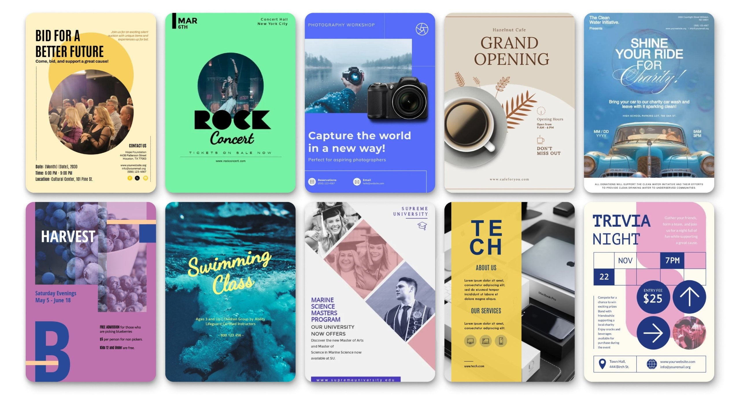 Free Flyer Maker - Generate Online Flyers In Minutes pertaining to Create Flyers Online Free Printable