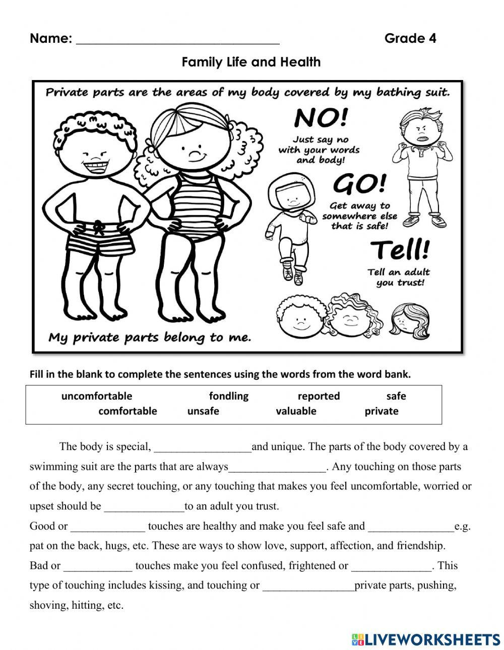 Free Good Touch Bad Touch Worksheet, Download Free Good Touch Bad in Free Printable Good Touch Bad Touch Coloring Book