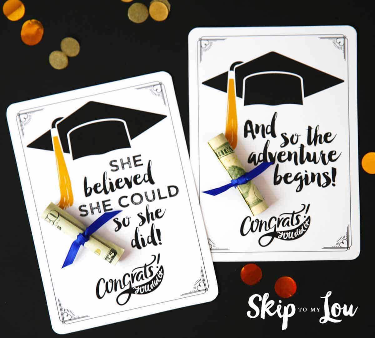 Free Graduation Cards With Positive Quotes And Cash! within Free Printable Graduation Cards