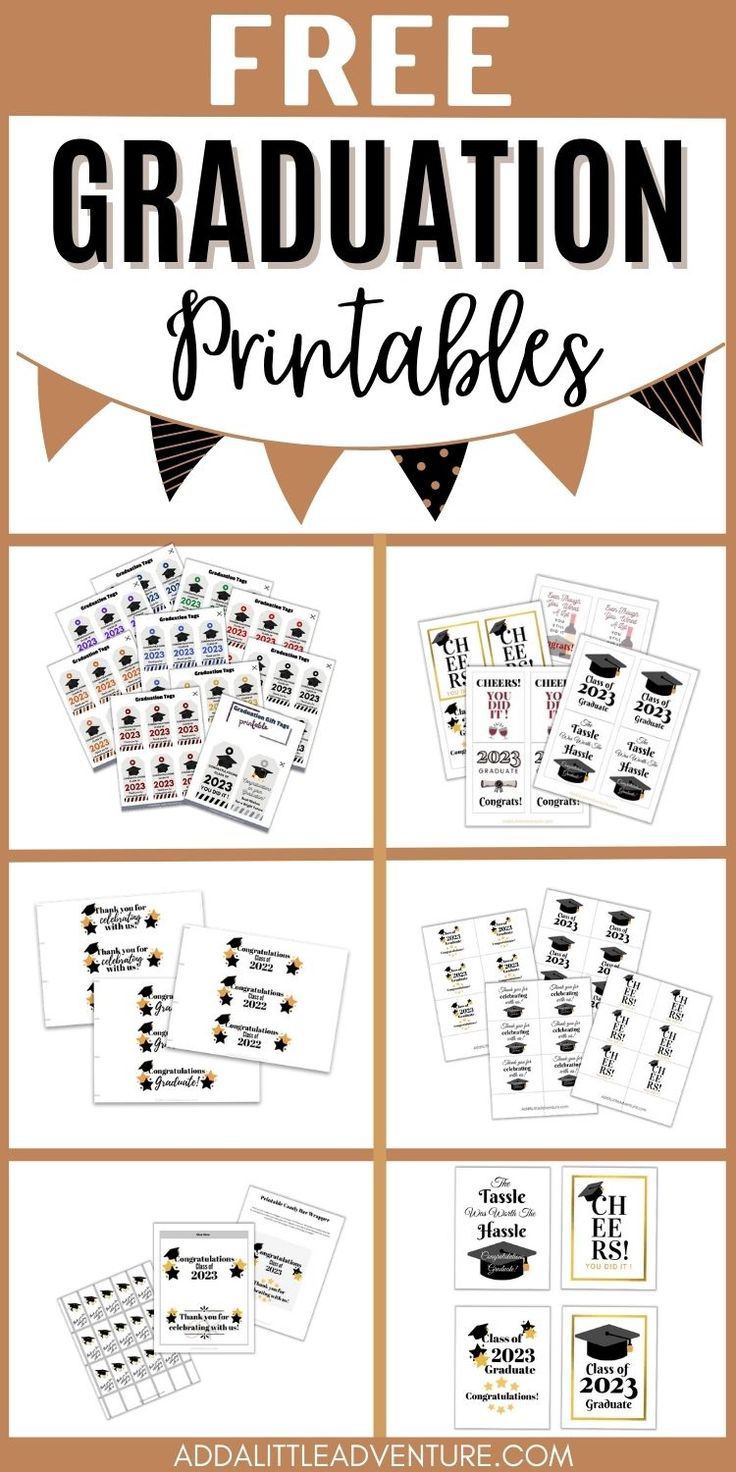 Free Graduation Printables - Updated For This Year! inside Free Graduation Printables