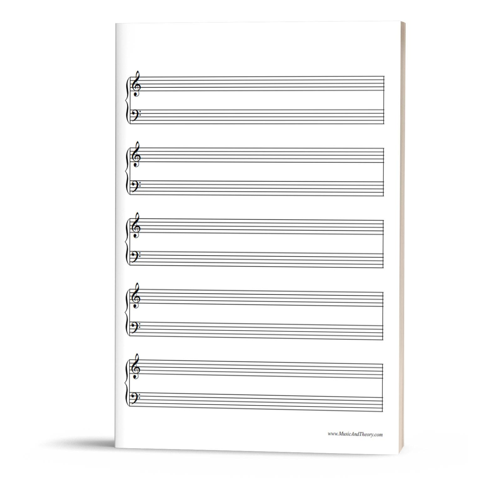 Free: Grand Staff Manuscript Paper (Music Staff Paper throughout Free Printable Staff Paper Blank Sheet Music Net