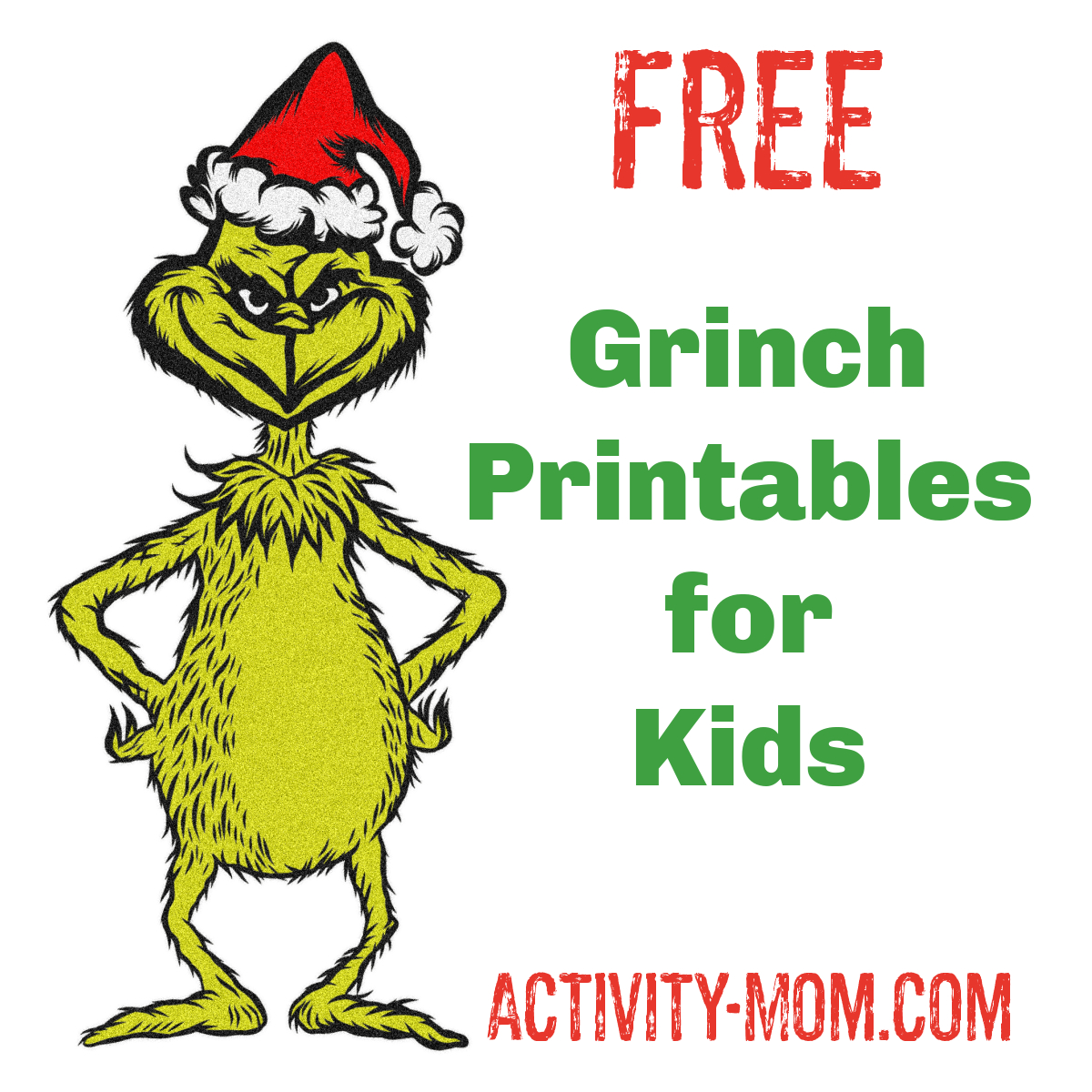 Free Grinch Printable Activities For Kids - The Activity Mom with regard to Free Grinch Printables