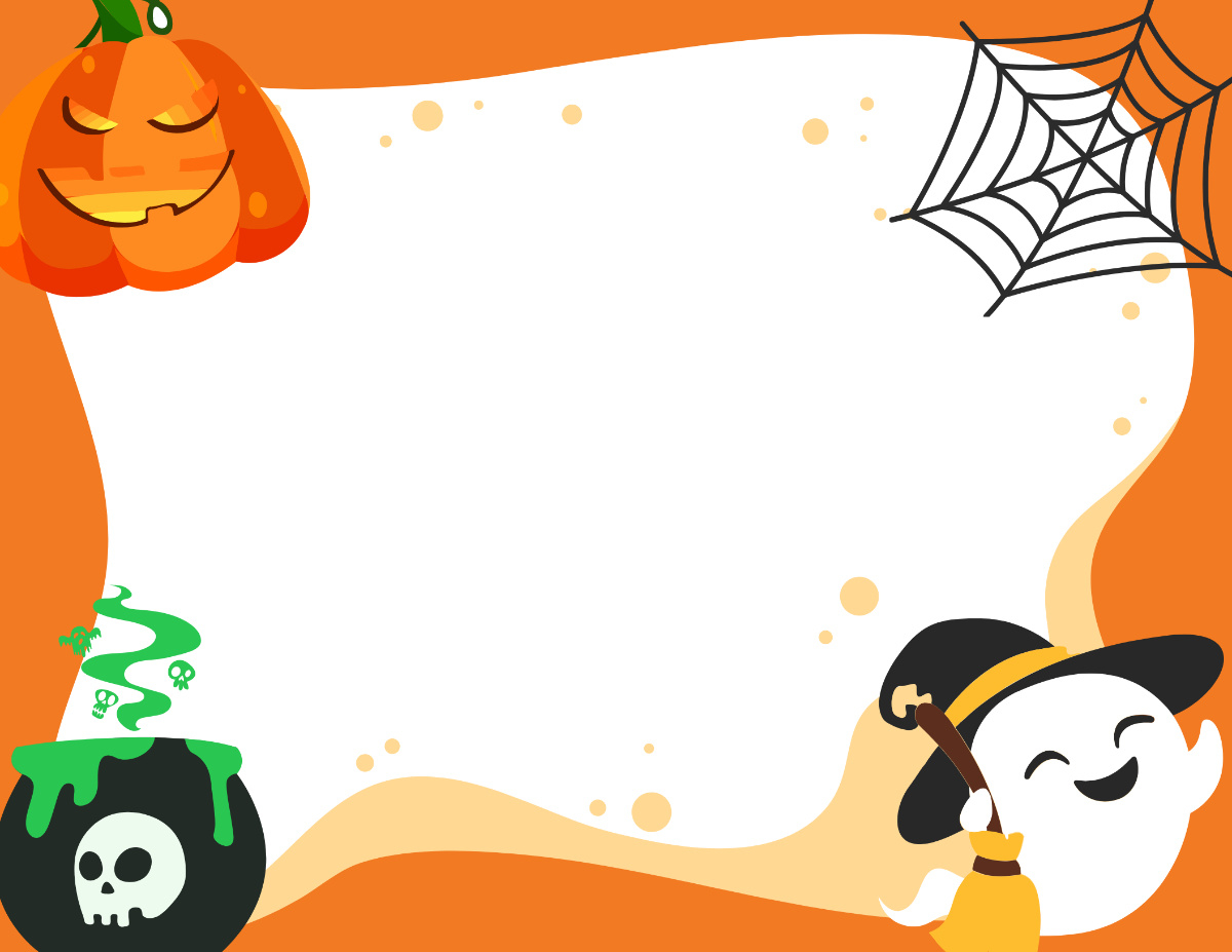 Free Halloween Border Clipart Template To Edit Online pertaining to Free Printable Halloween Clipart Border